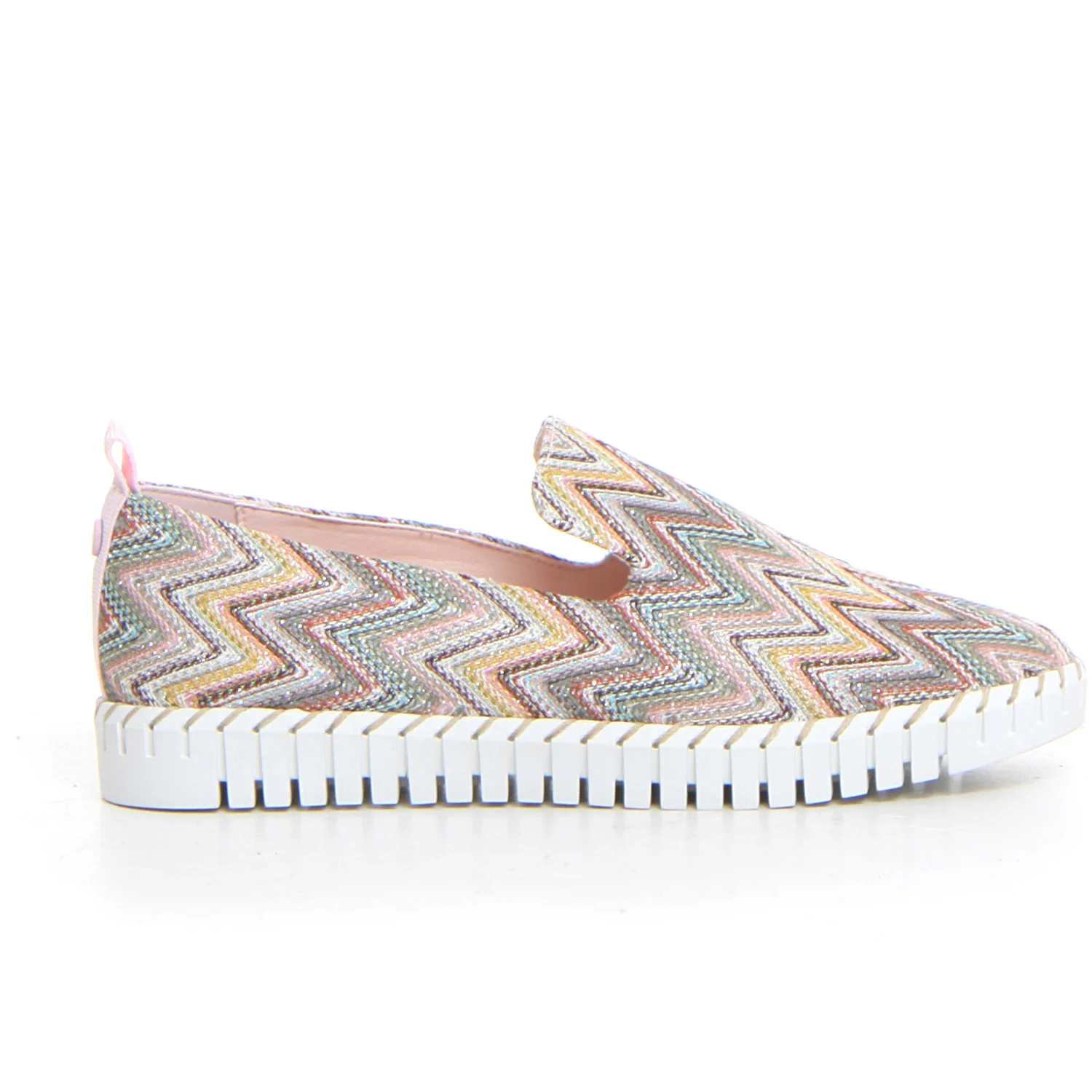 Sneaker slip on rosa giallo