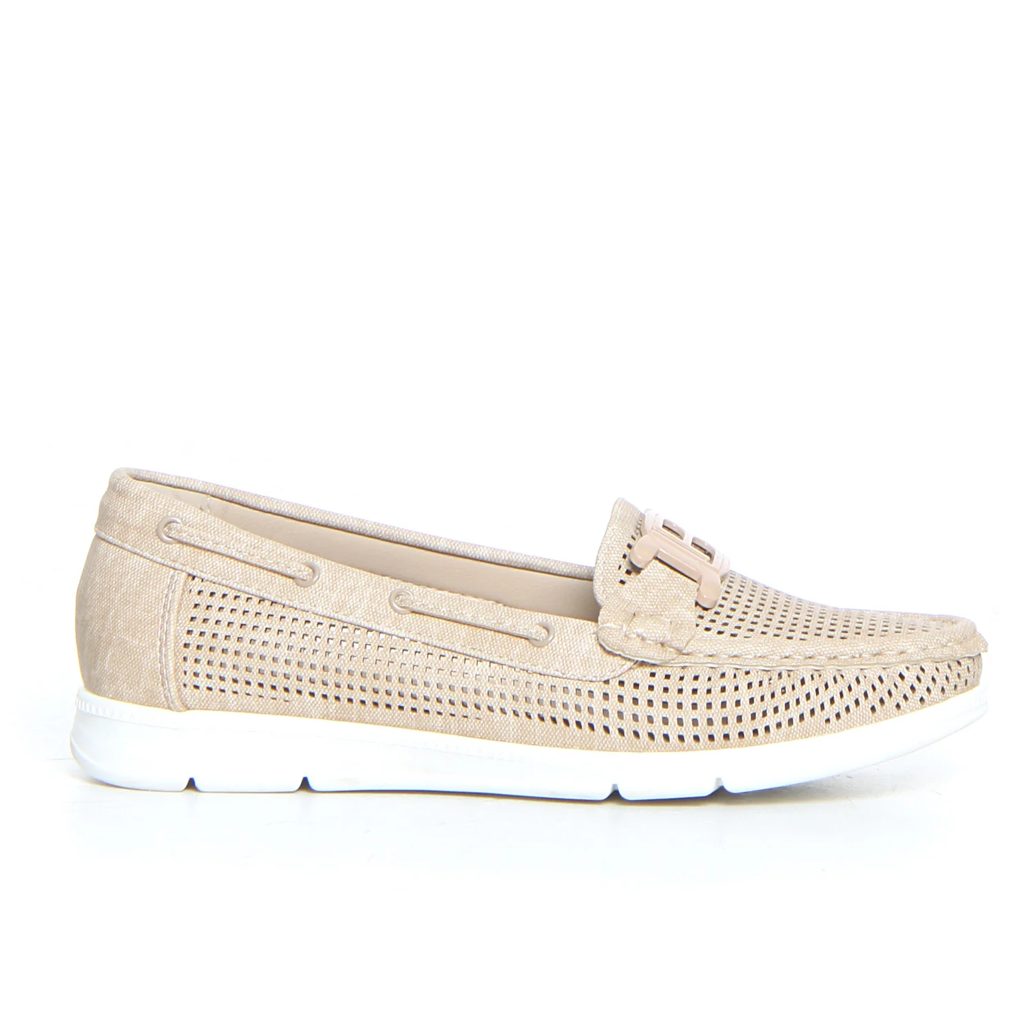 Mocassino traforato sand