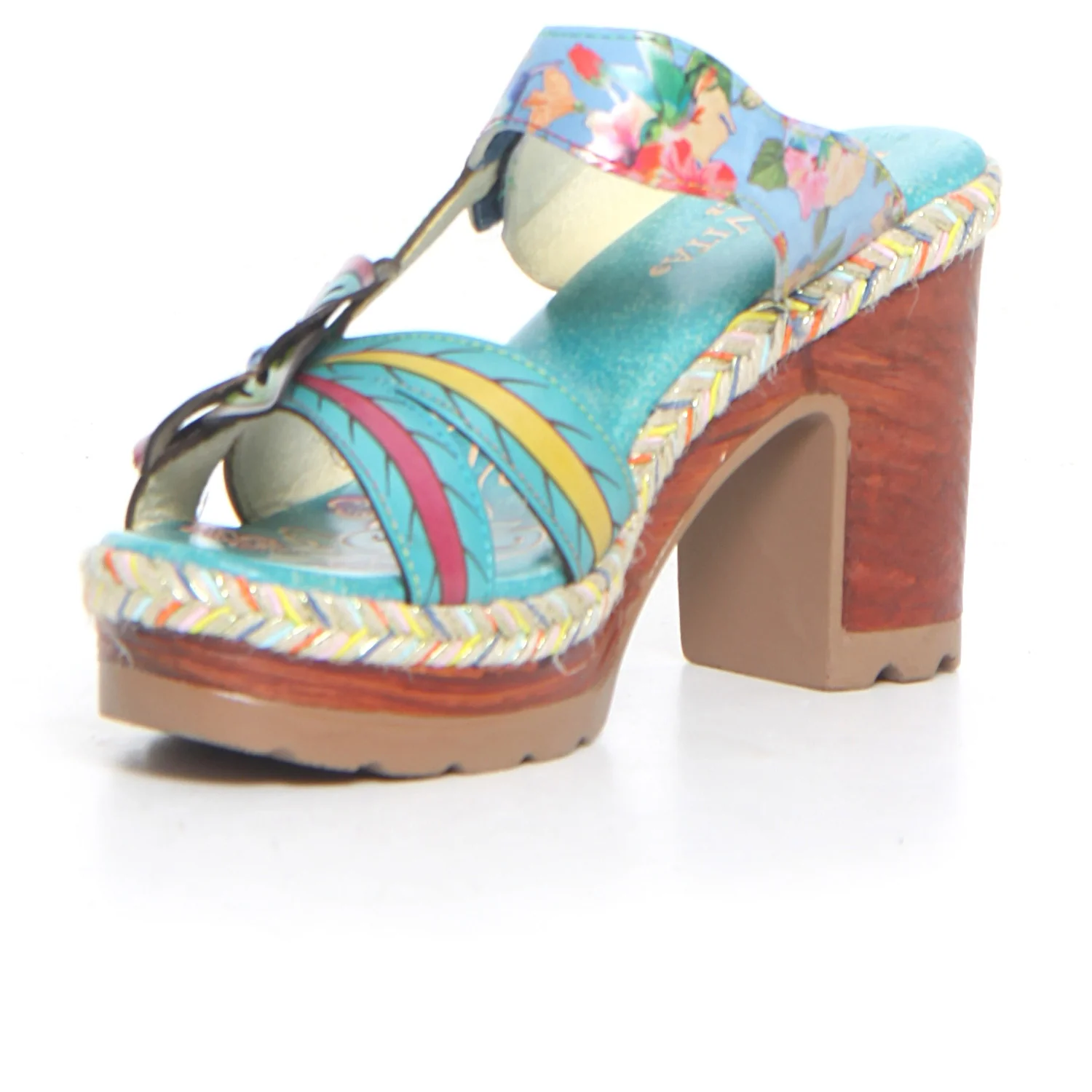 Jacao ciabatta con tacco turquoise - Image 3