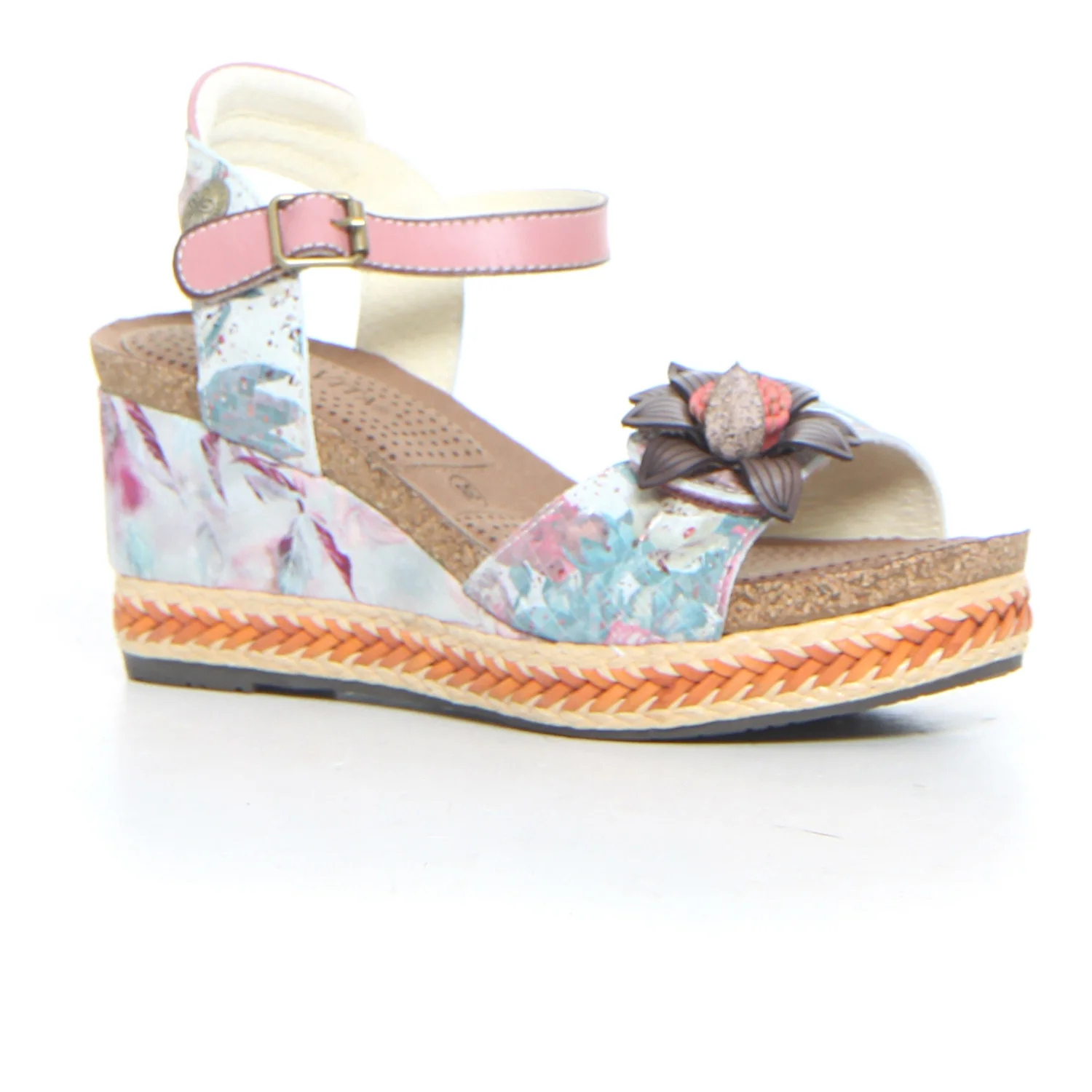 Sandalo con zeppa rose - Image 2