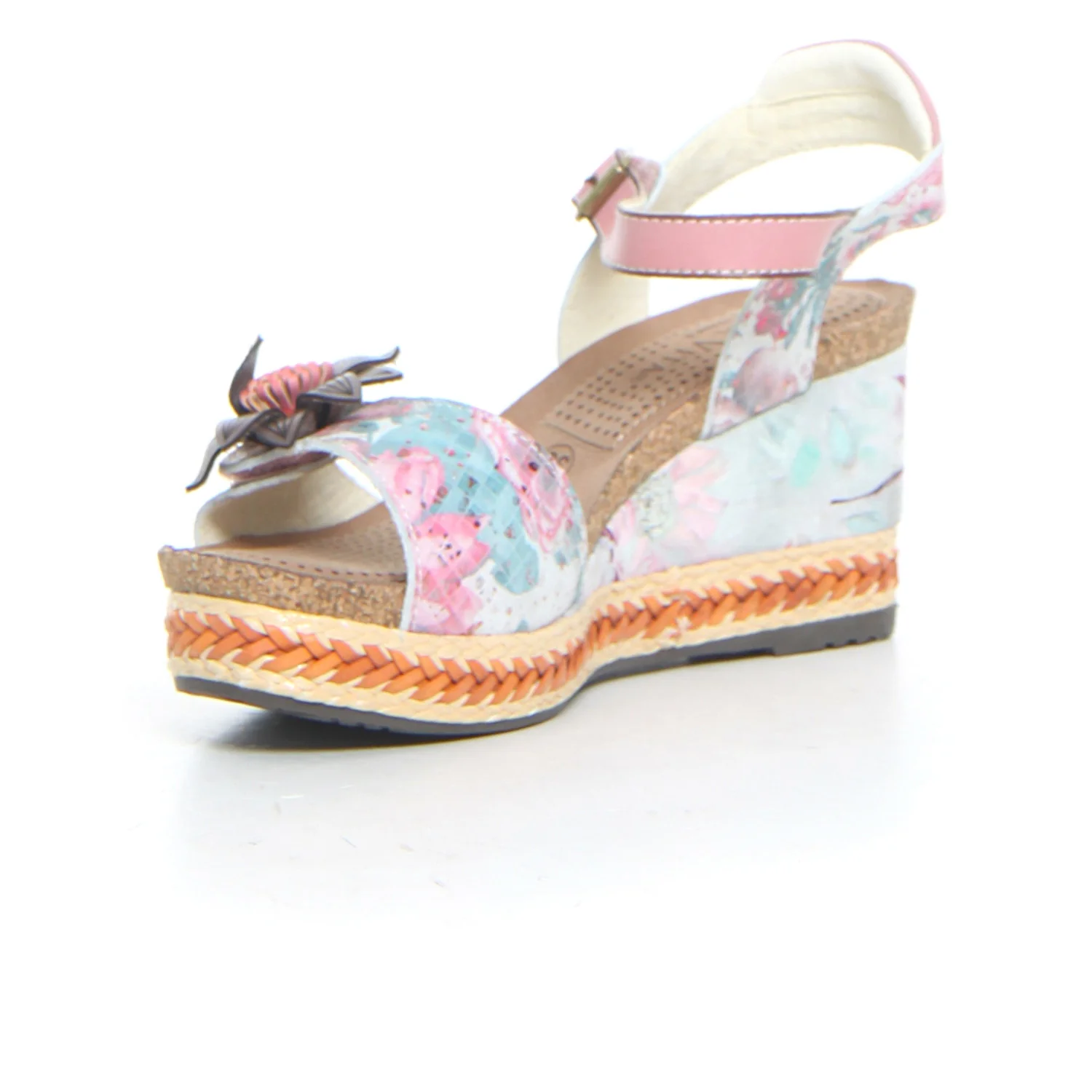 Sandalo con zeppa rose - Image 3