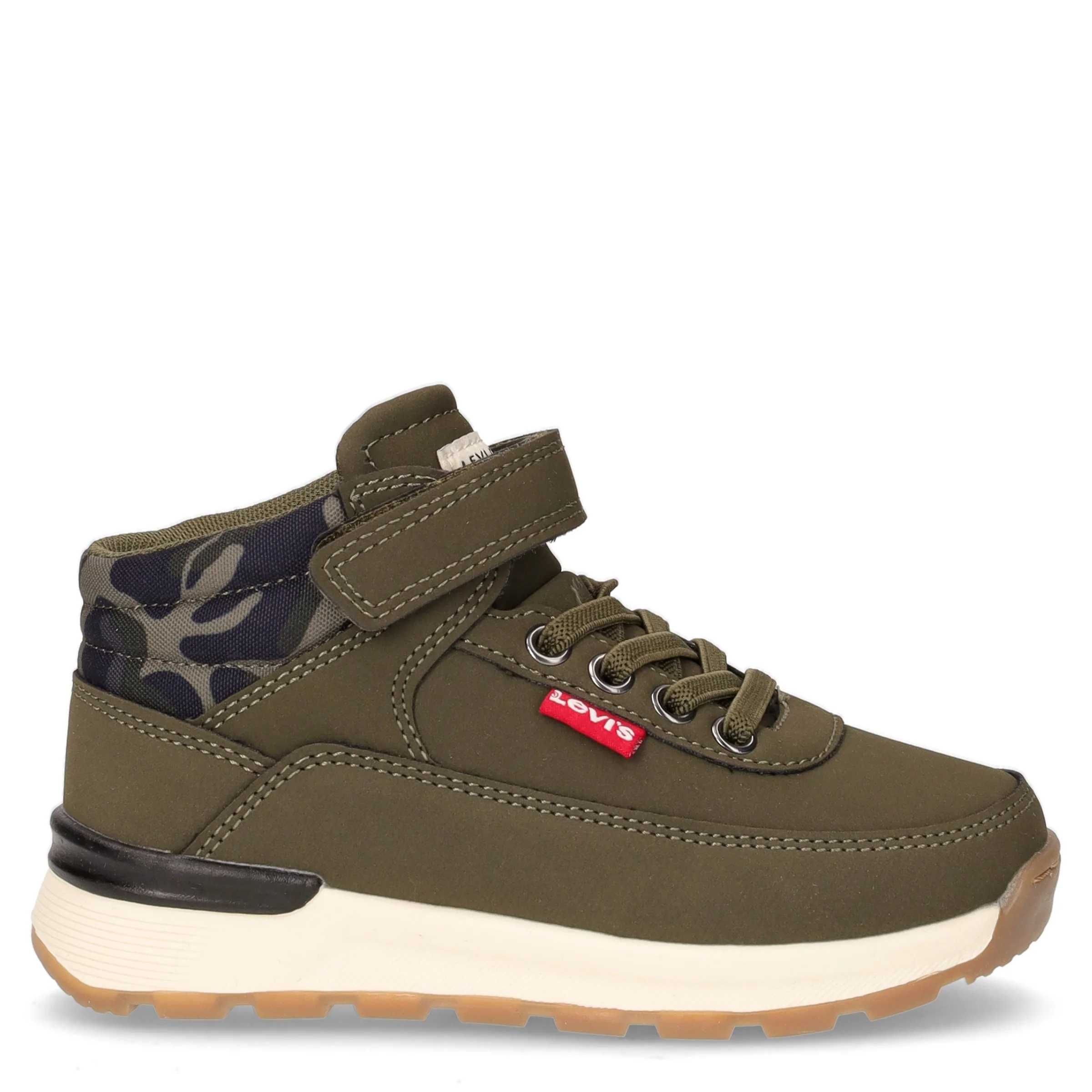 Ascot Mini polacchino sportivo bambino in ecopelle kaki