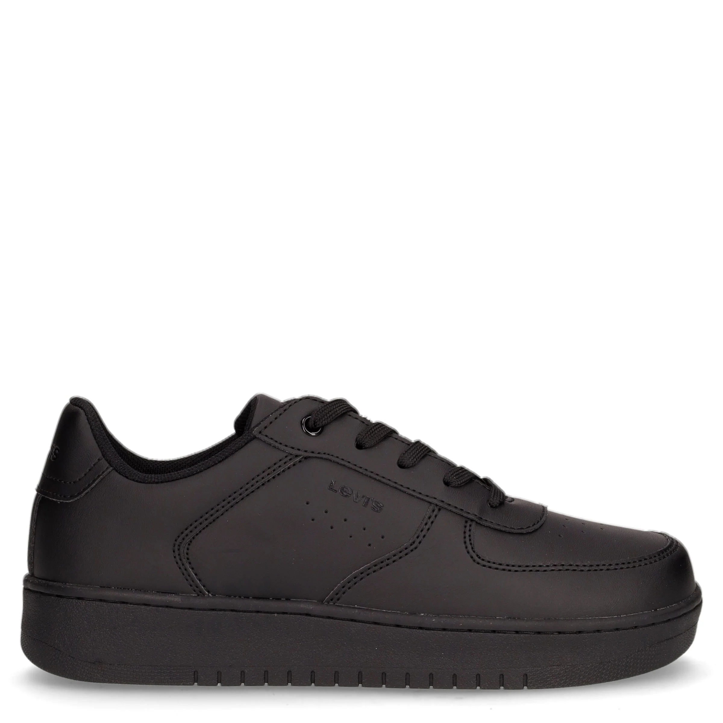 Sneaker da ragazzo in ecopelle nero