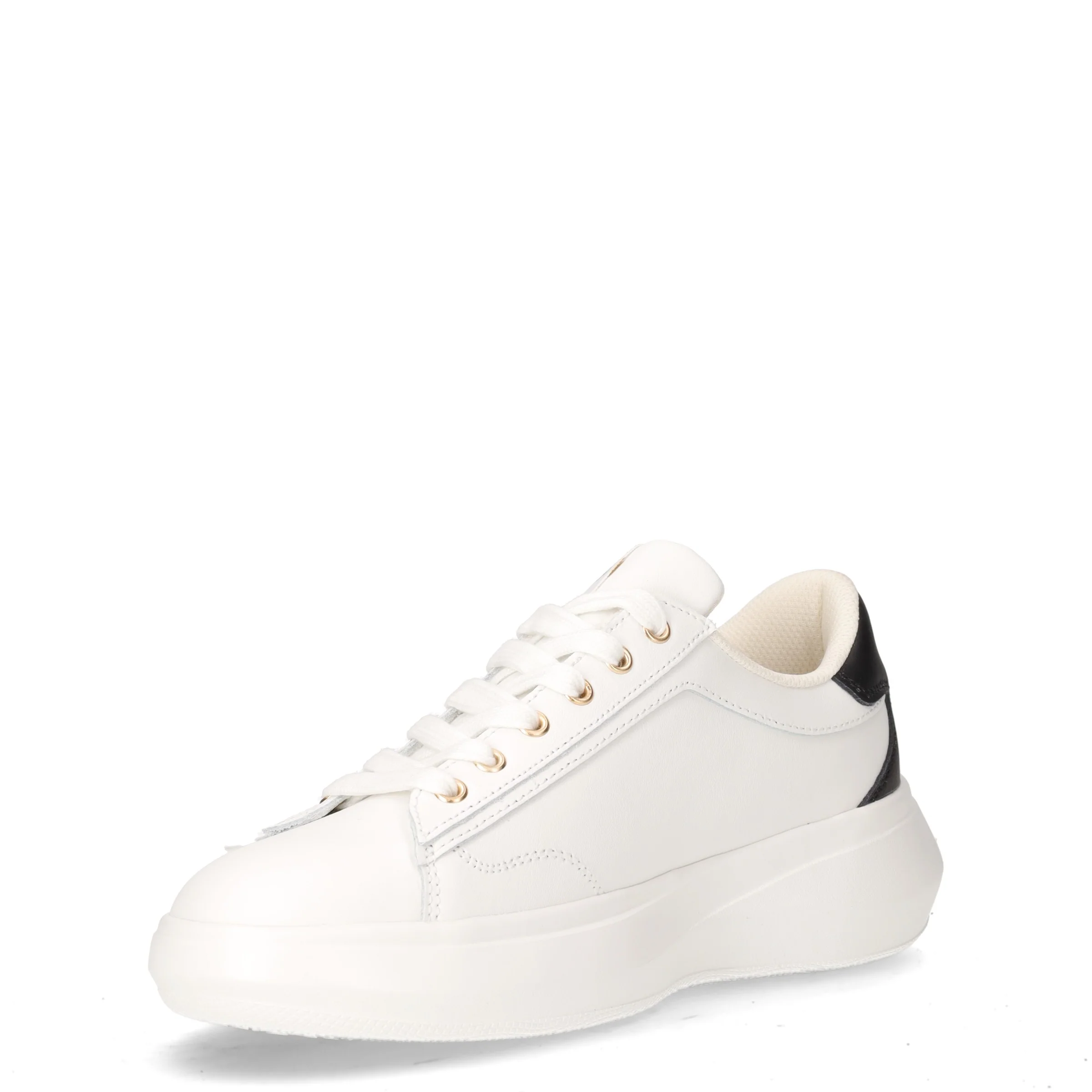 Casper 01 sneaker in pelle bianco nero - Image 3