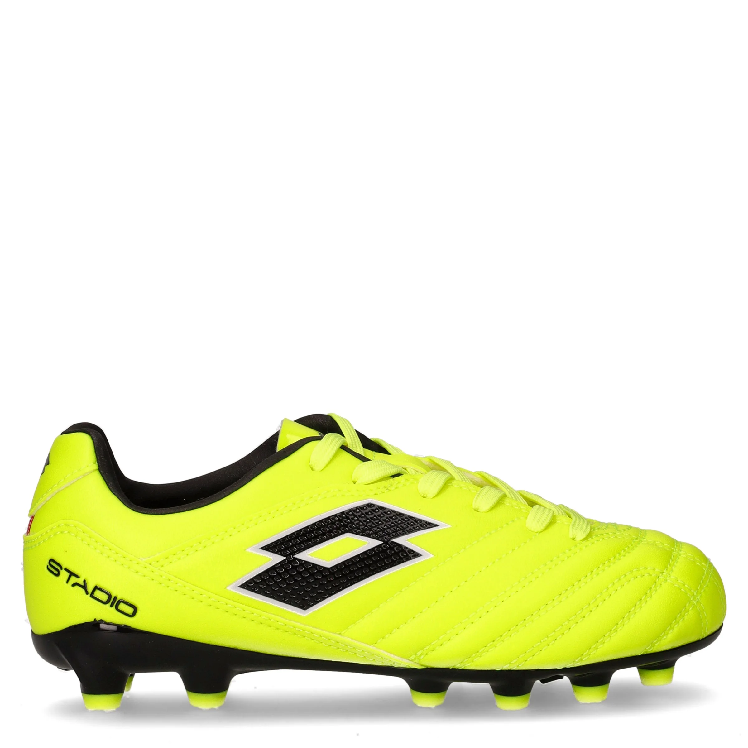 Stadio 705 scarpa da calcio in ecopelle bambino giallo fluo