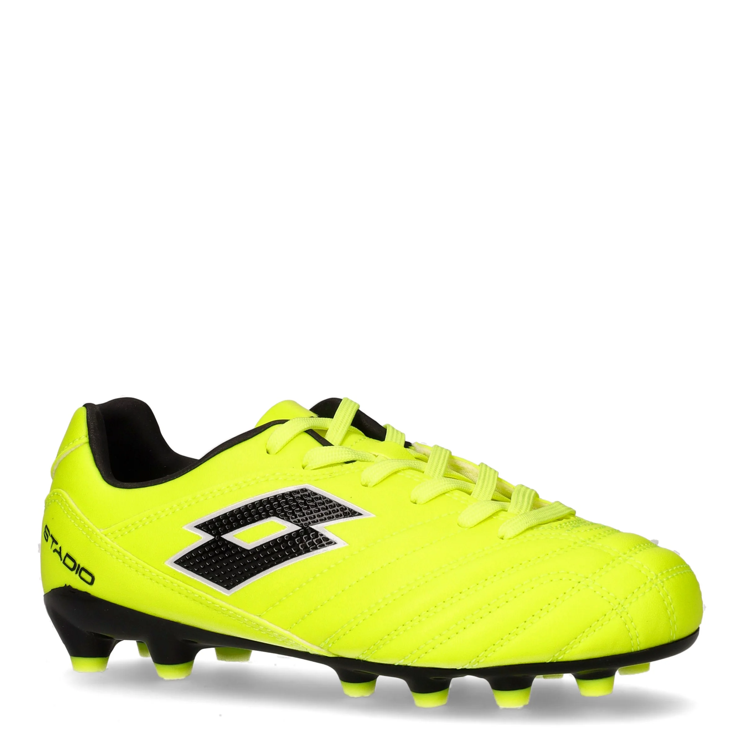 Stadio 705 scarpa da calcio in ecopelle bambino giallo fluo - Image 2