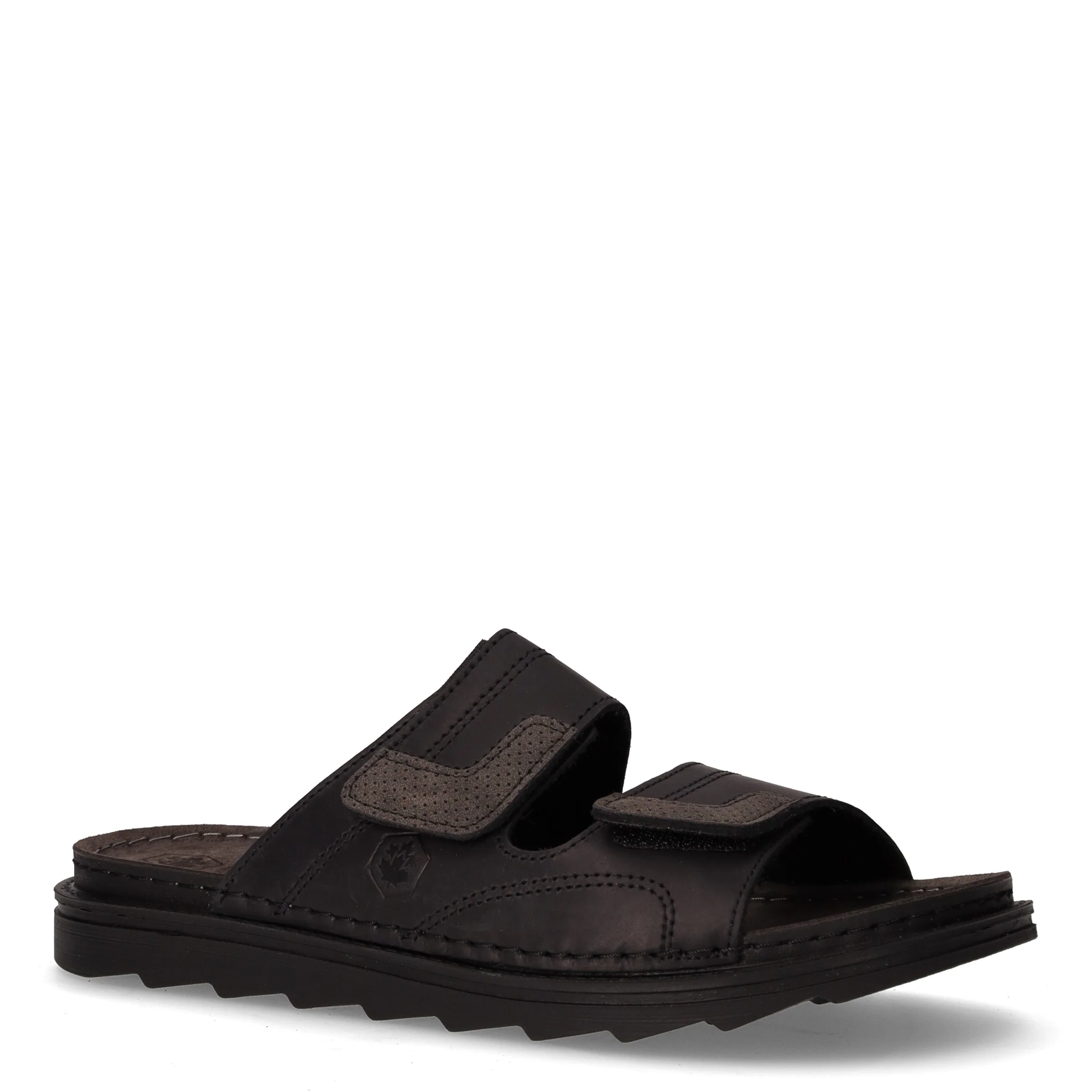 Asher ciabatta in pelle con strappi nero - Image 2