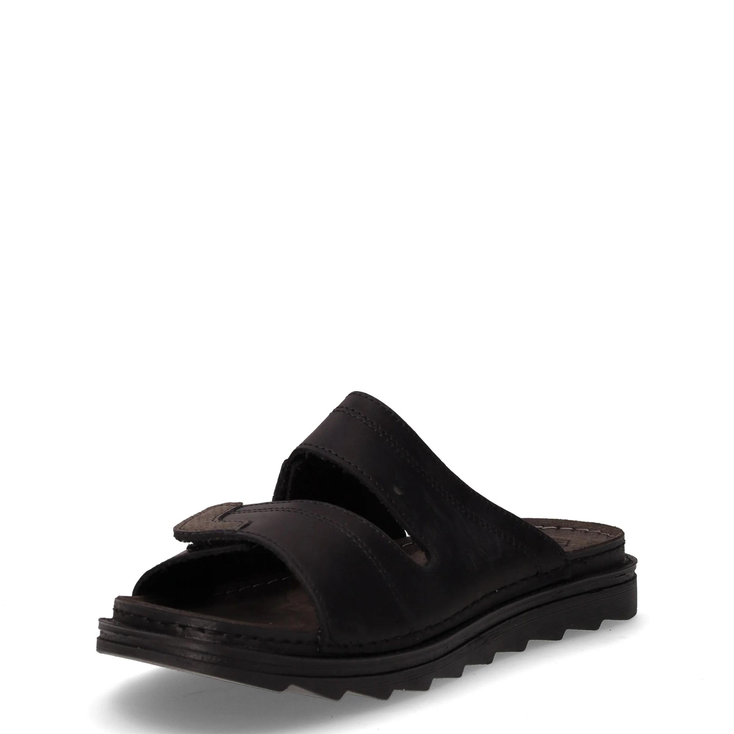 Asher ciabatta in pelle con strappi nero - Image 3