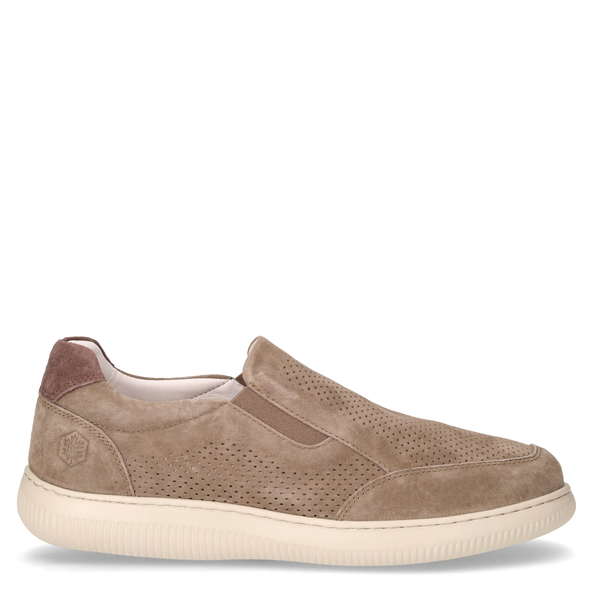 Evo mocassino sportivo in pelle mandorla taupe