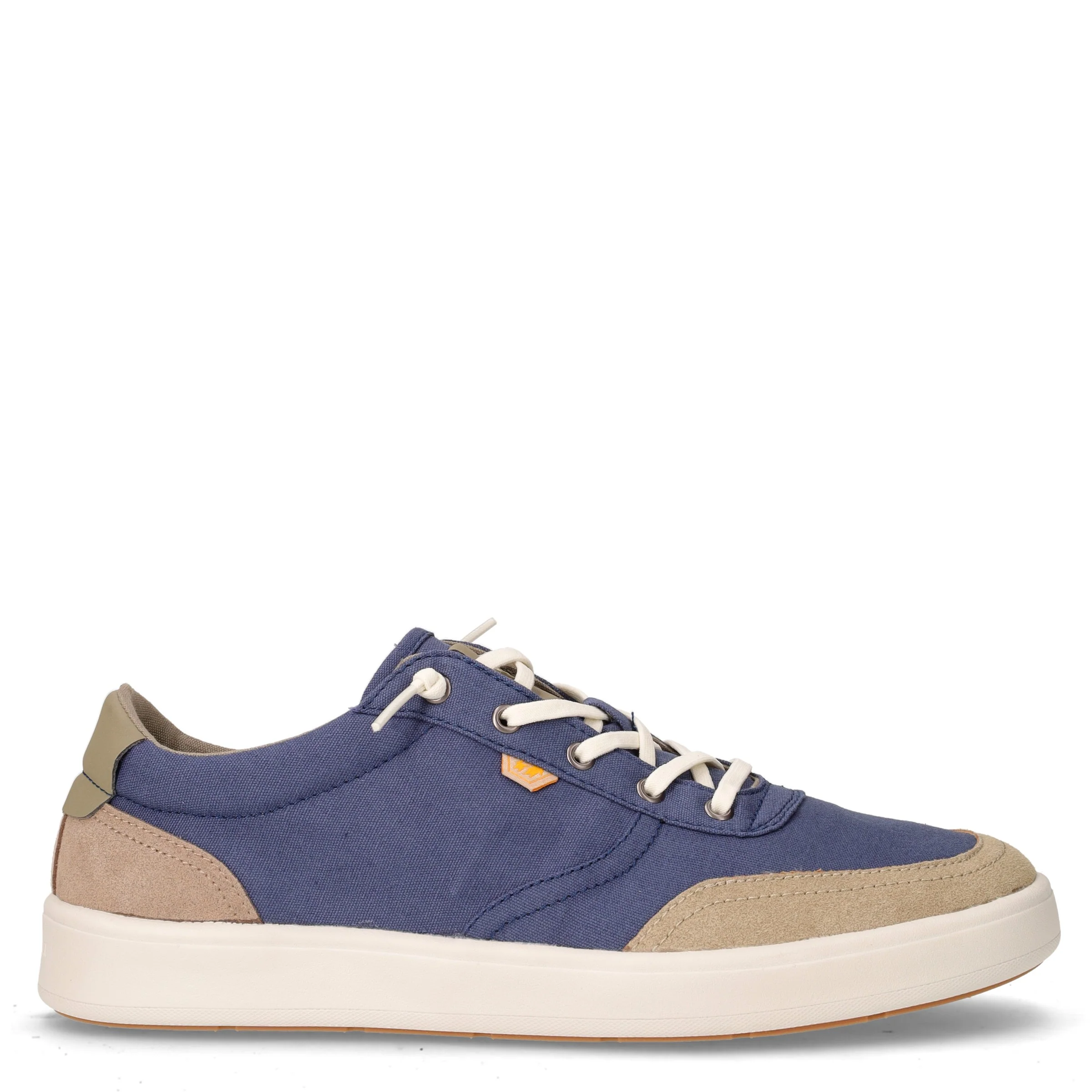 Groove sneaker in tessuto blu taupe