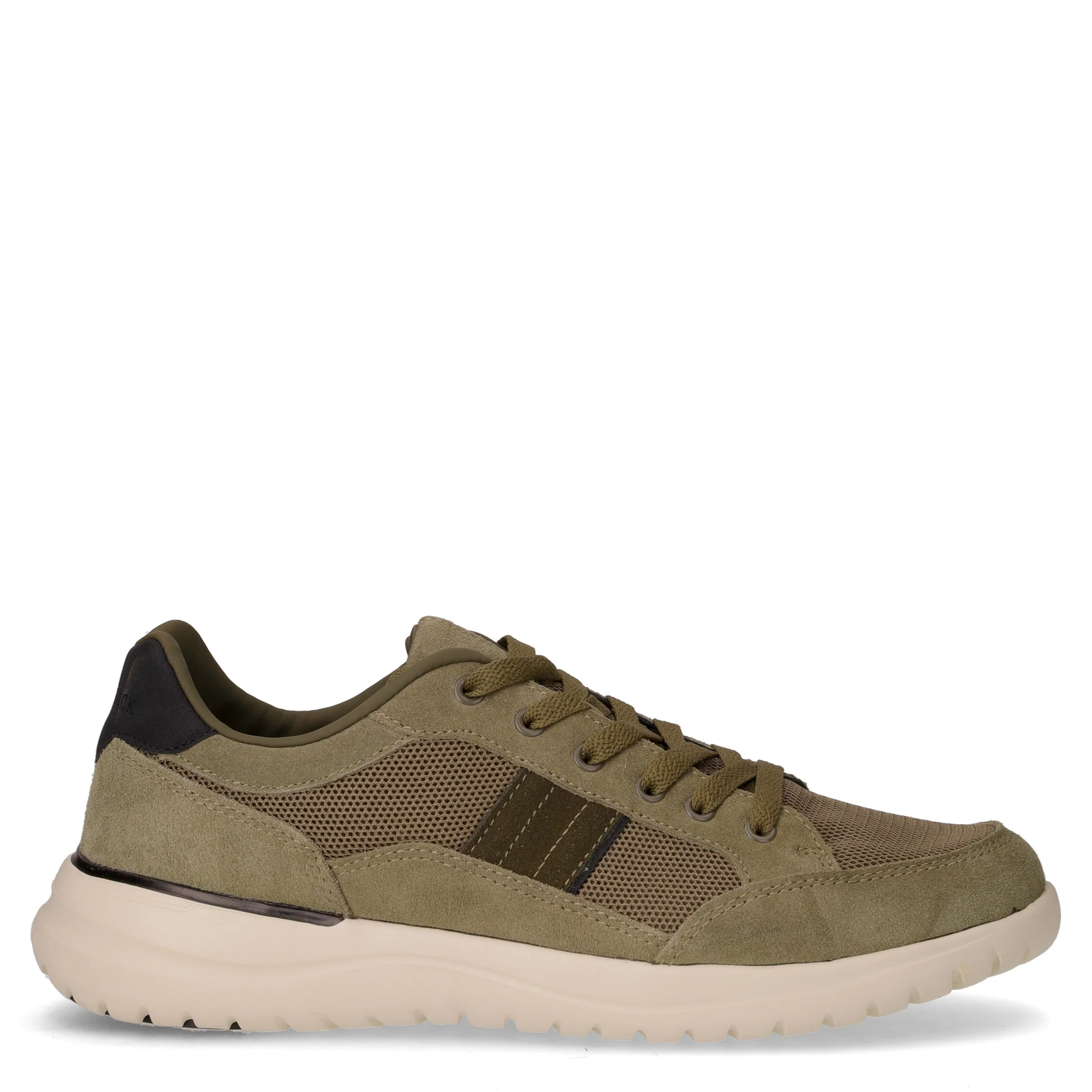 Lee sneaker in pelle e tessuto oliva
