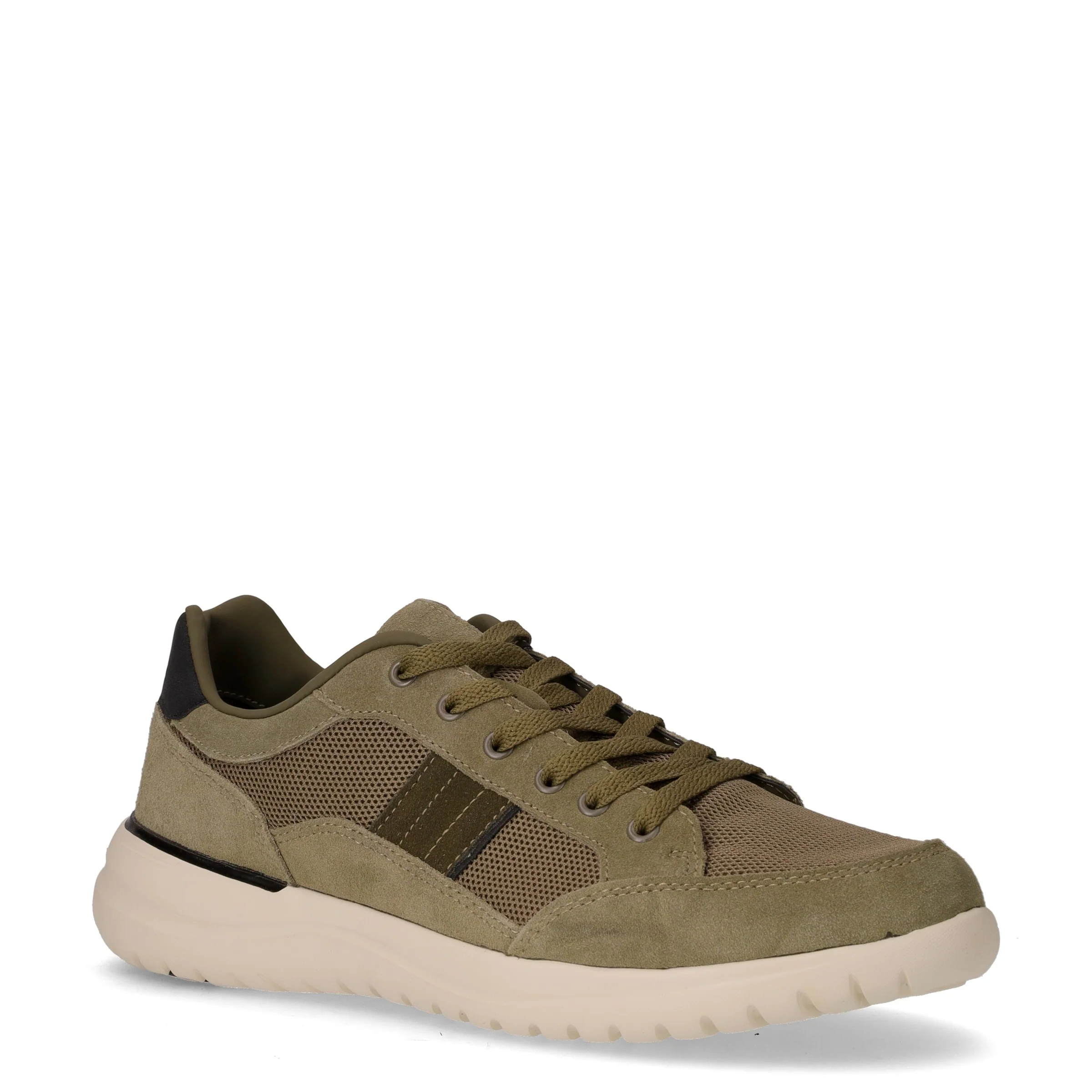 Lee sneaker in pelle e tessuto oliva - Image 2