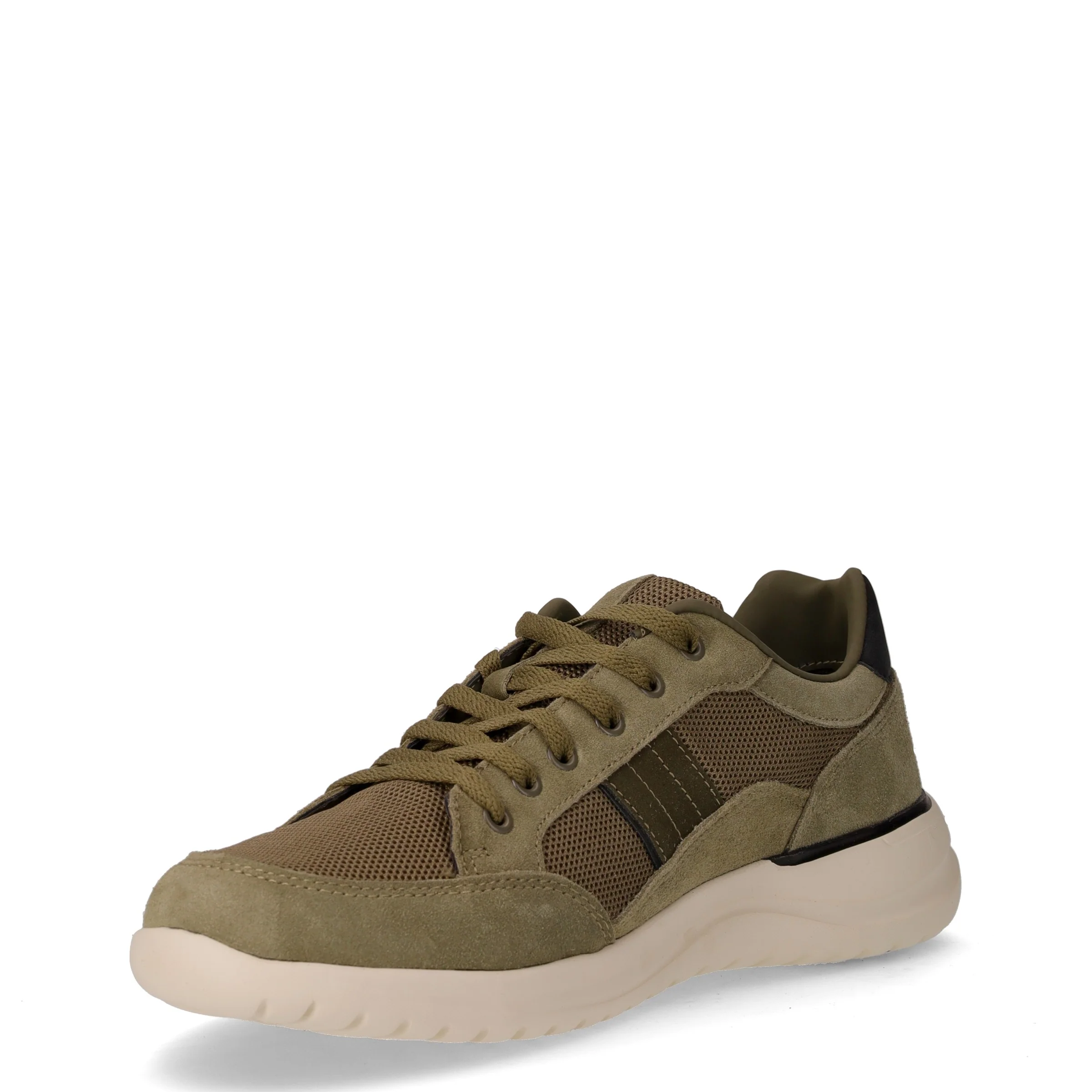 Lee sneaker in pelle e tessuto oliva - Image 3