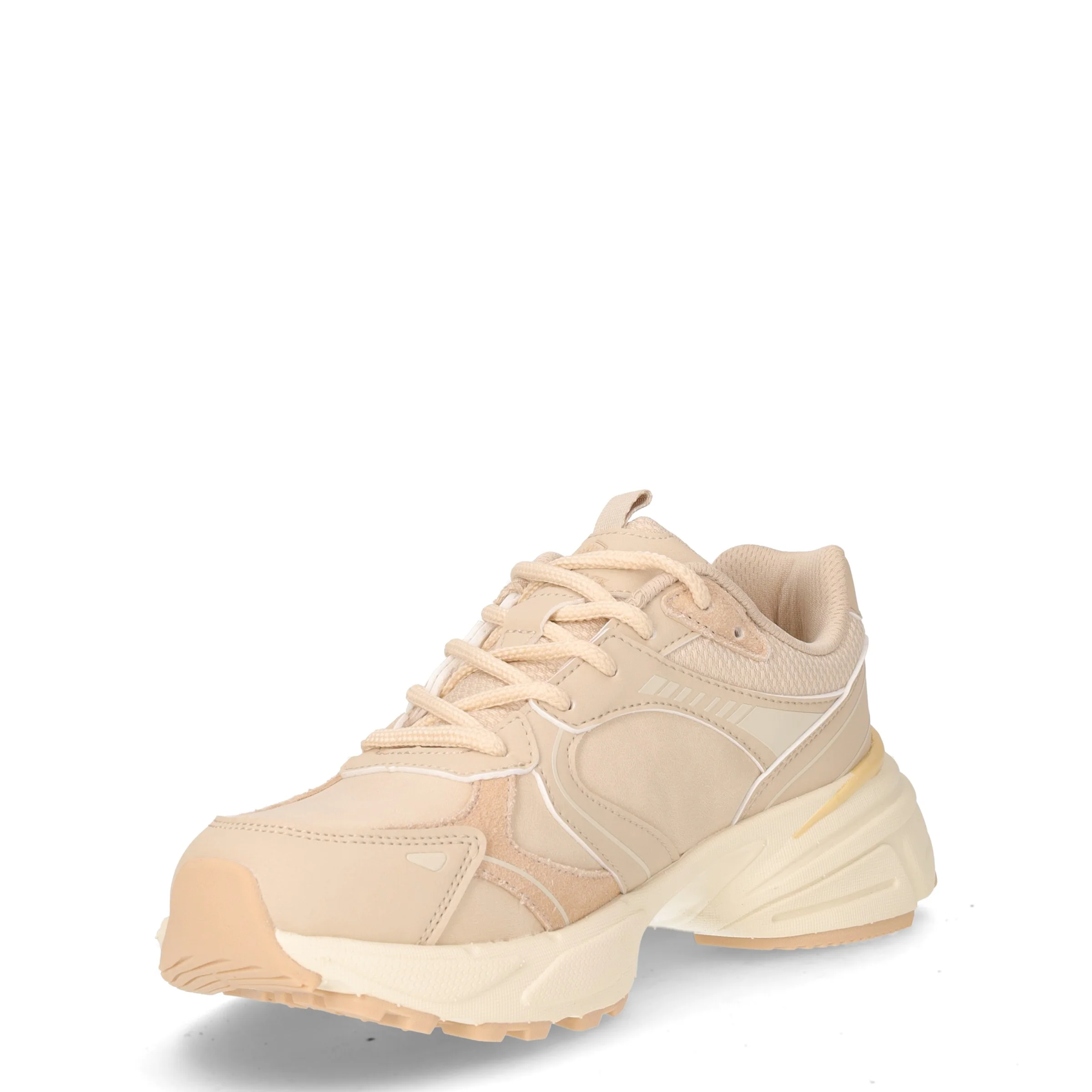 Money sneaker in ecopelle e tessuto sabbia beige - Image 3