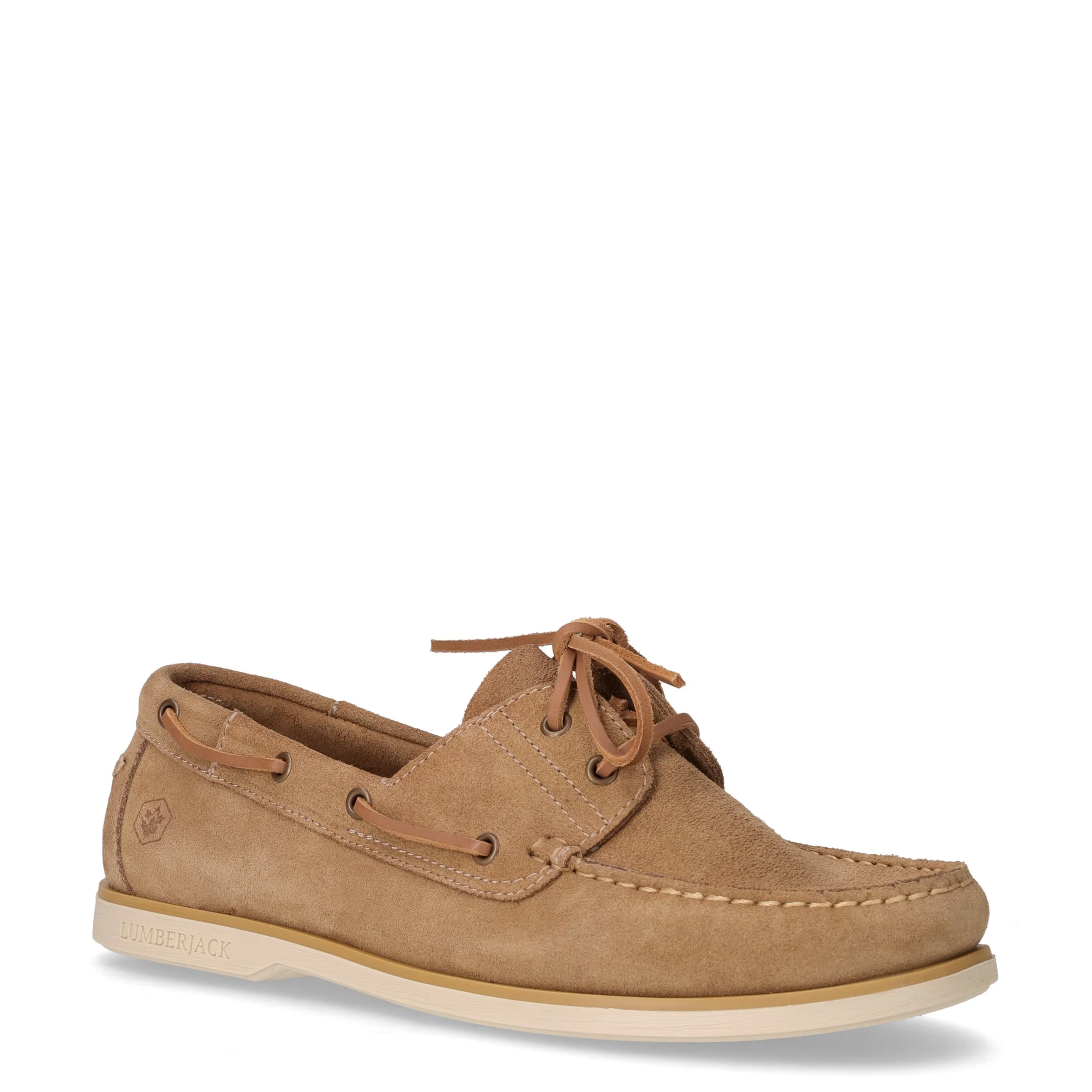 Navigator stringata in pelle beige - Image 2