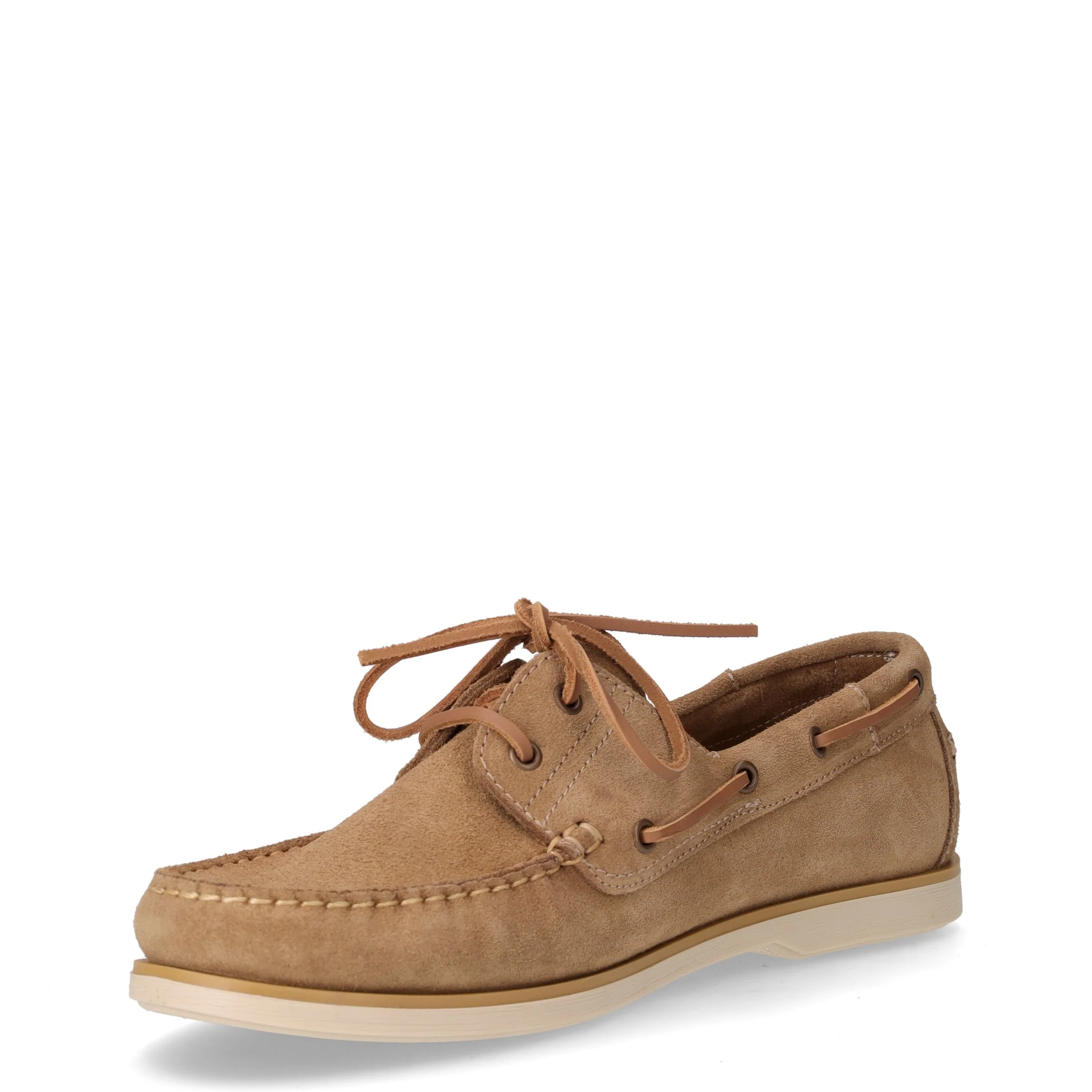 Navigator stringata in pelle beige - Image 3