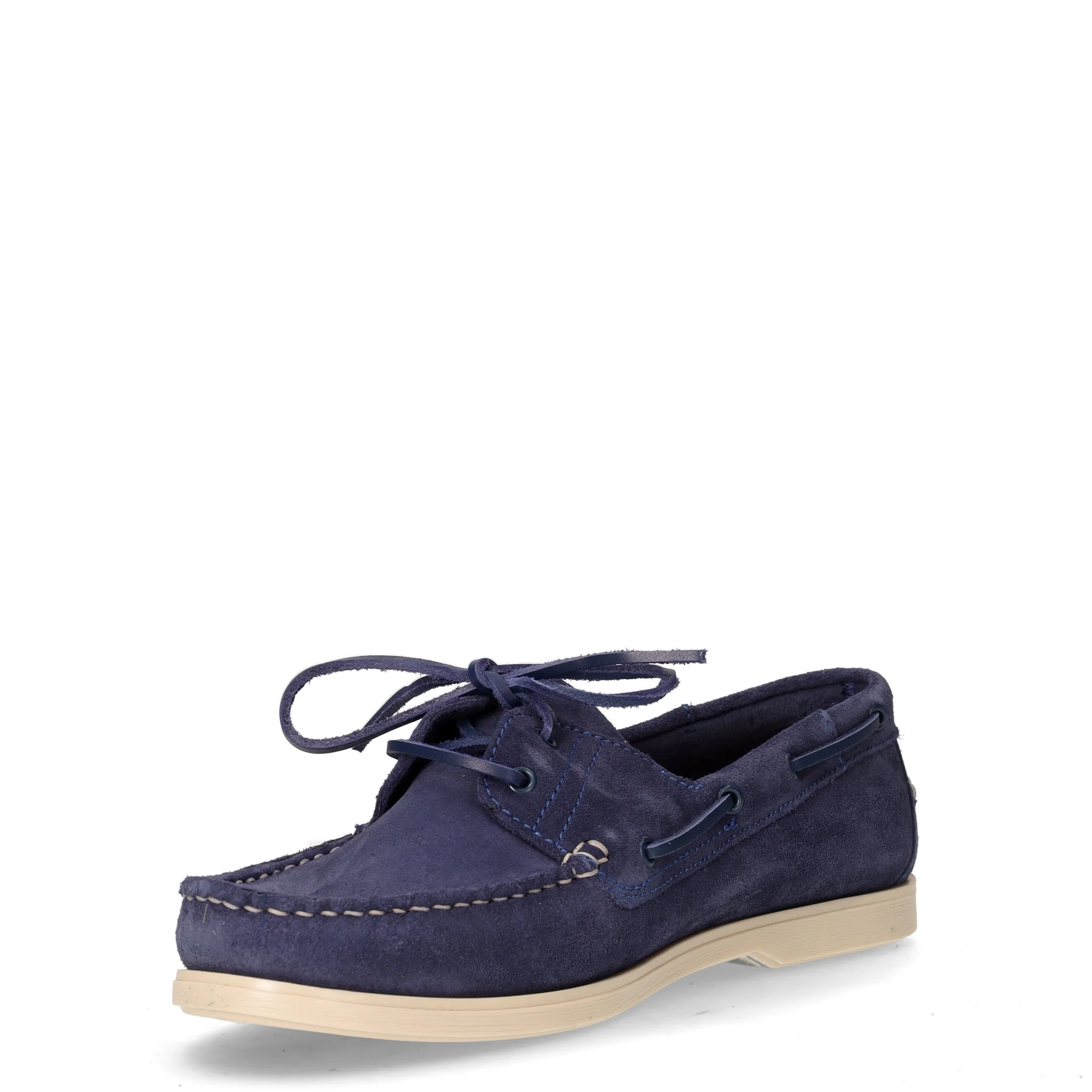 Navigator stringata in pelle denim blue - Image 3