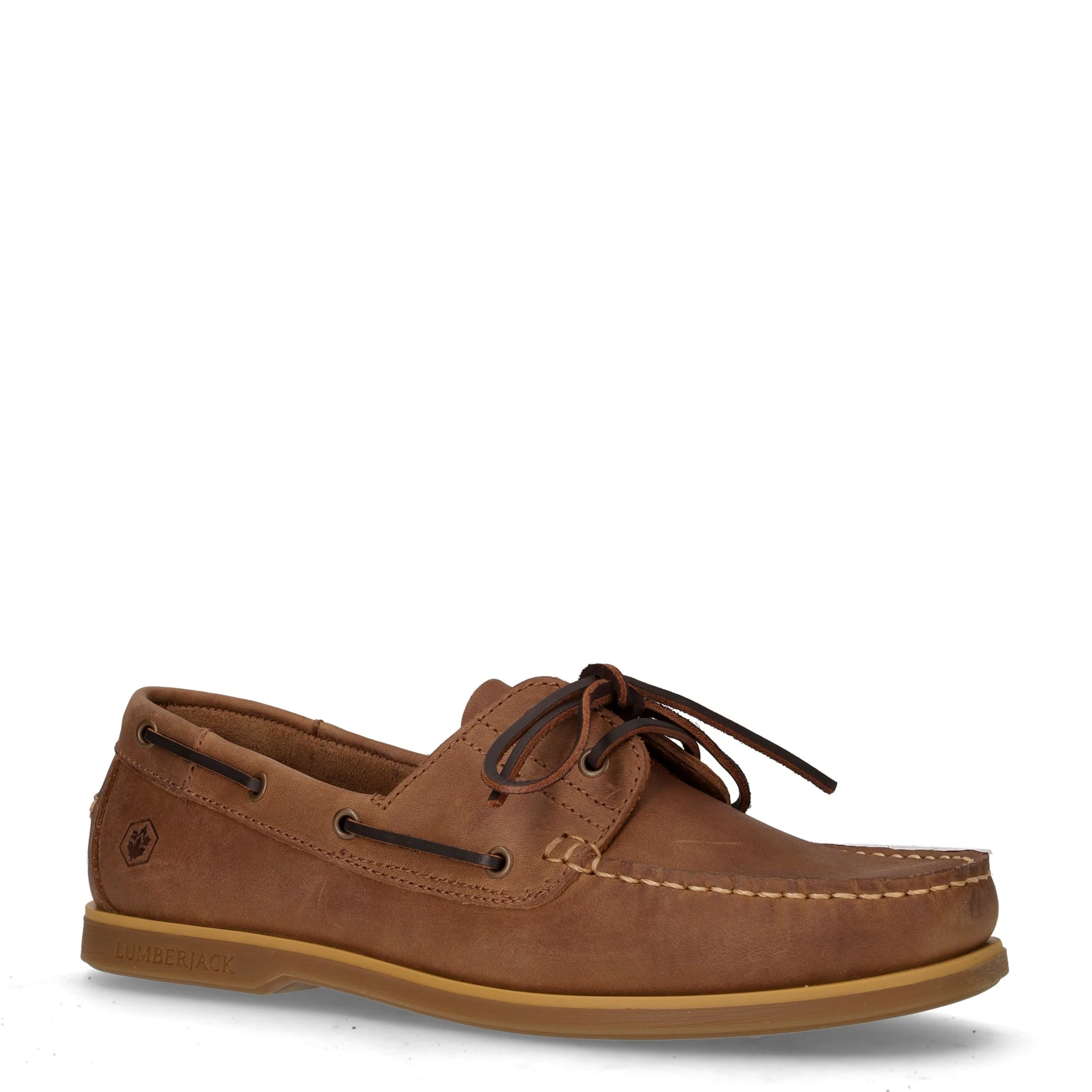 Navigator stringata in pelle marrone - Image 2