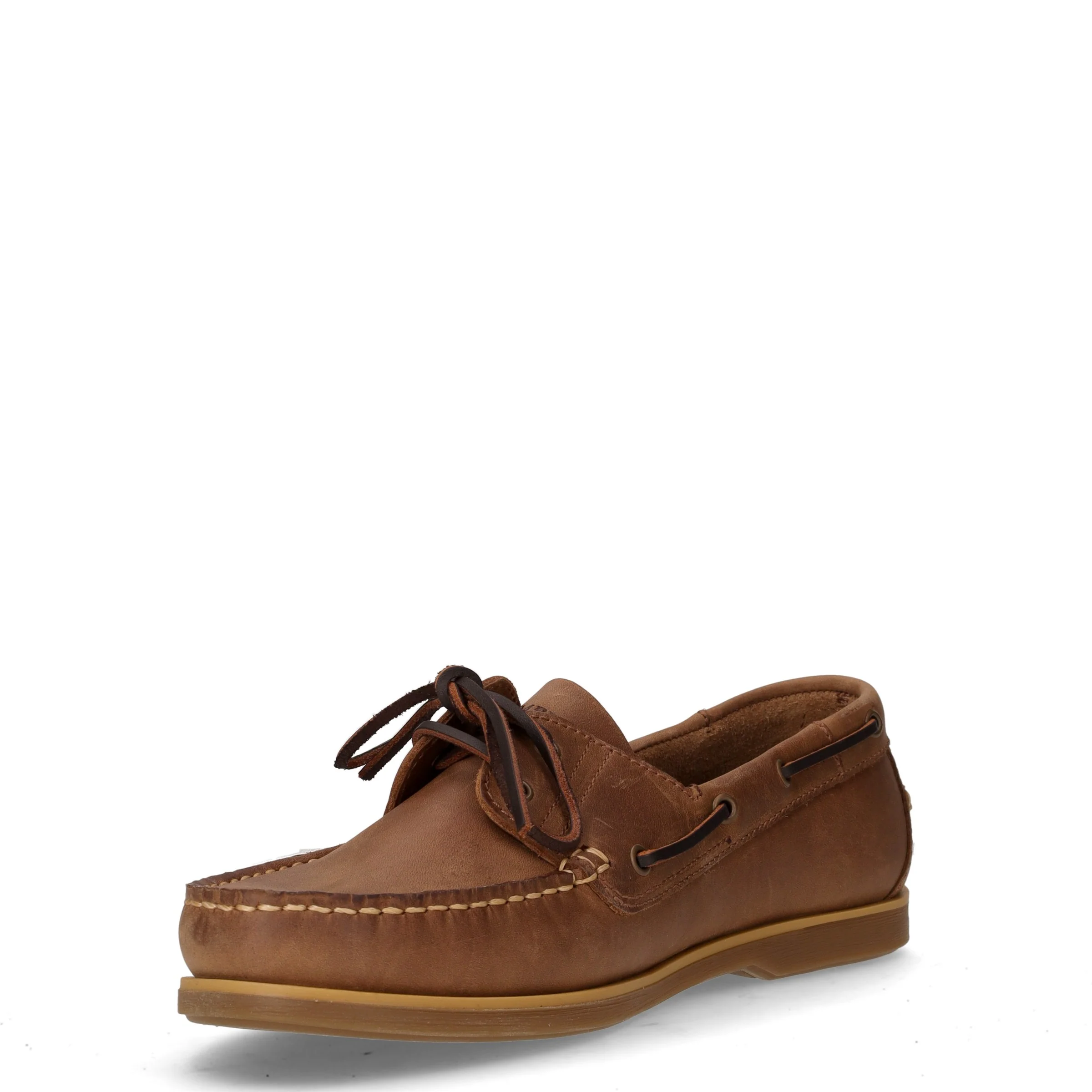Navigator stringata in pelle marrone - Image 3