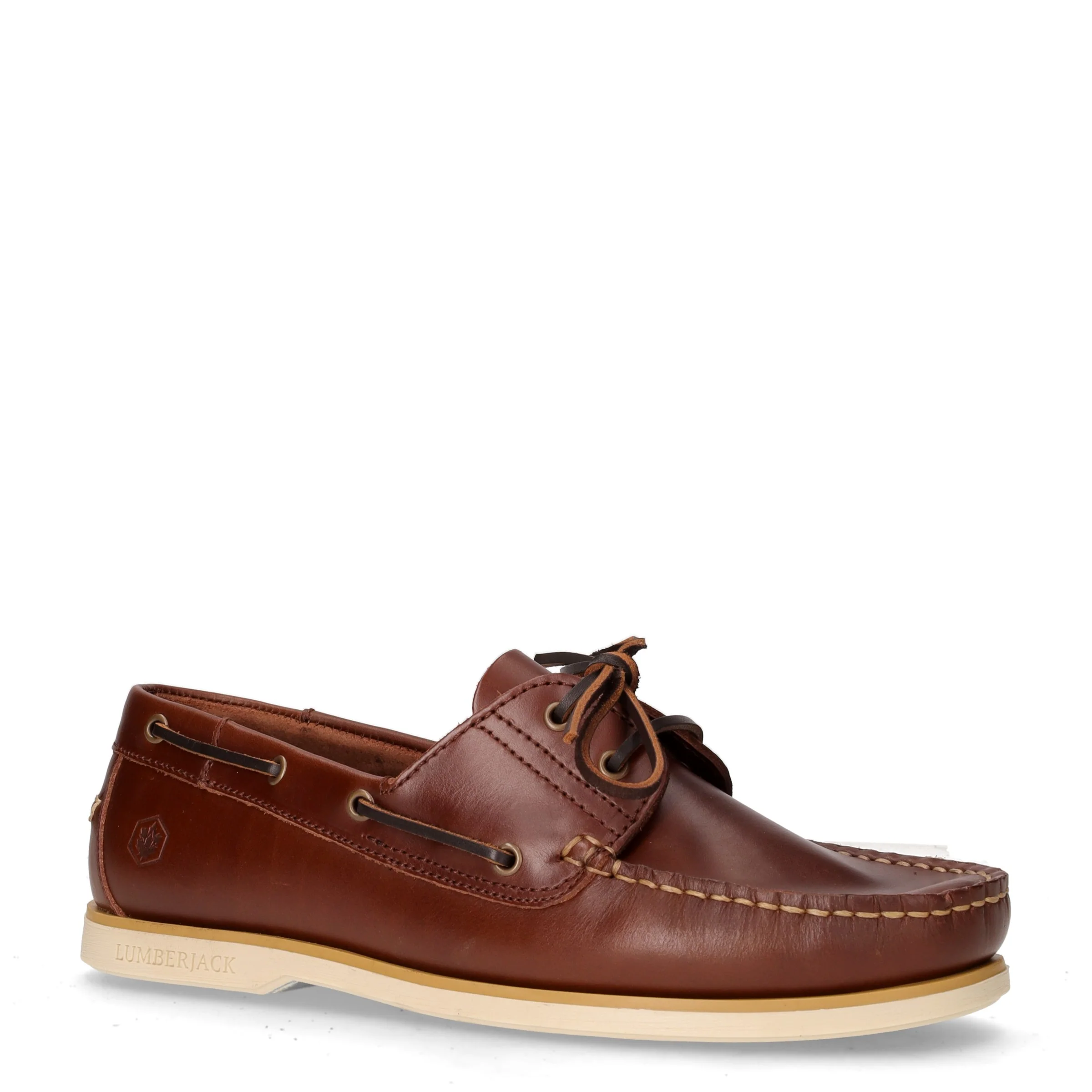 Navigator stringata in pelle marrone - Image 2