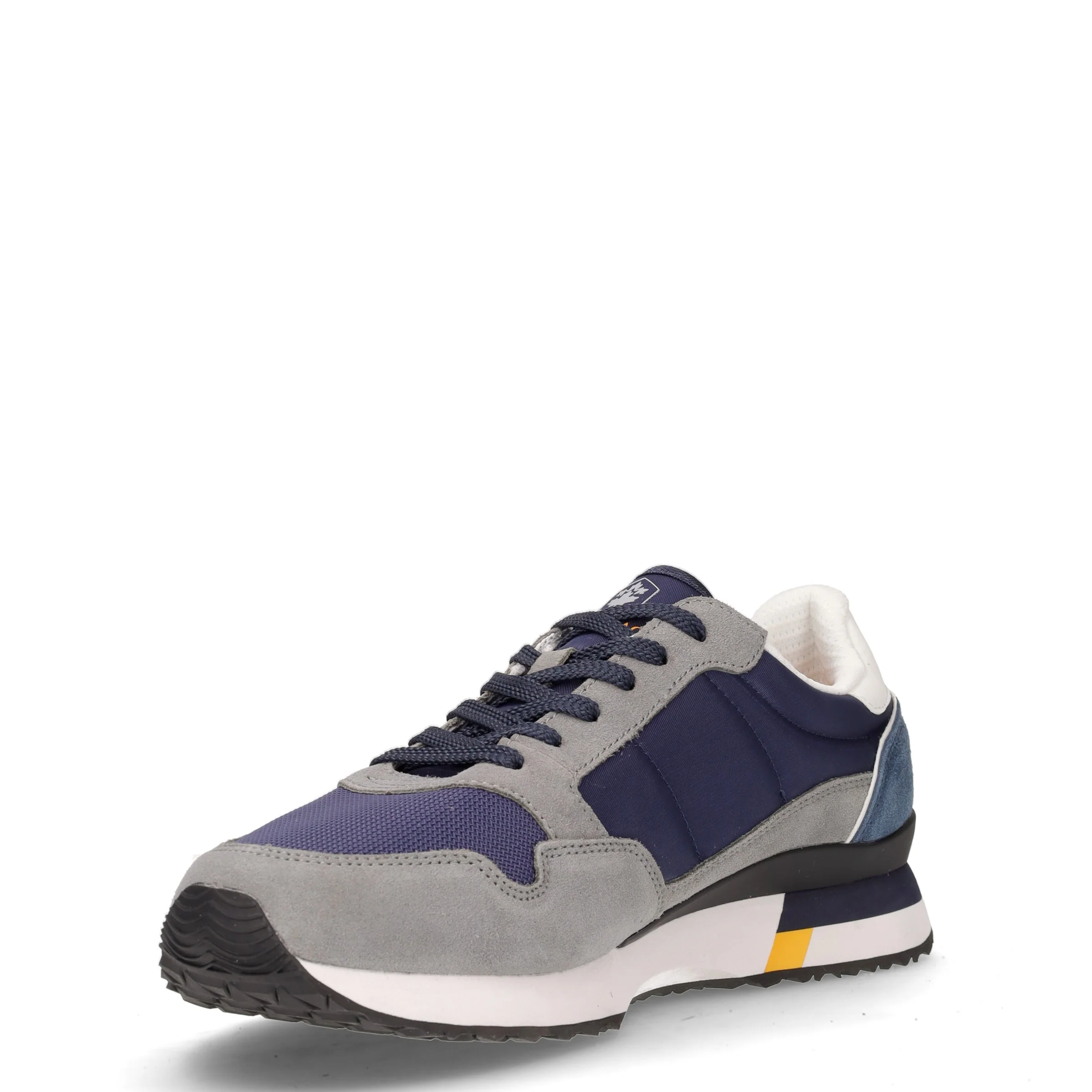 Wilson sneaker in pelle e tessuto grigio navy blu - Image 3