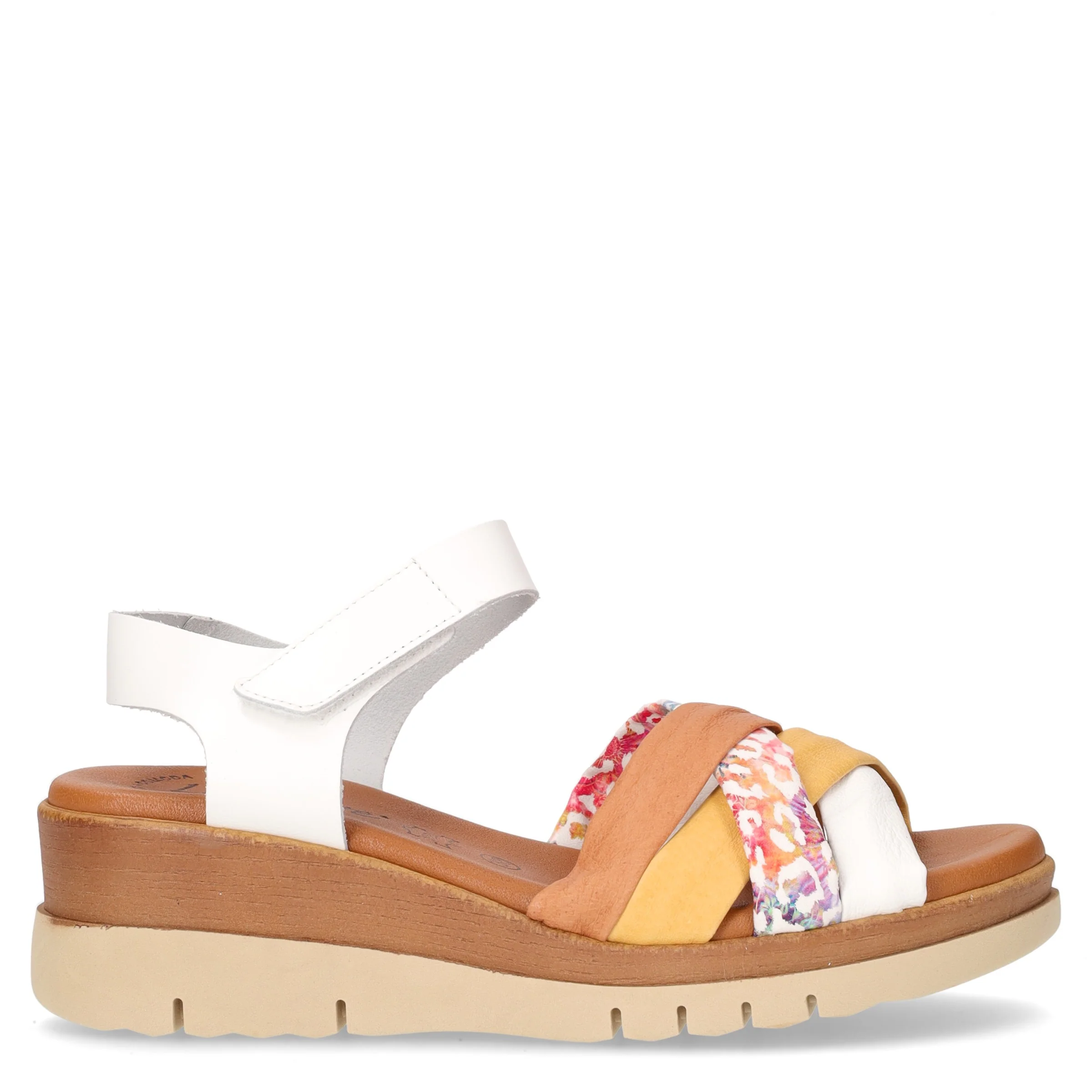 Sandalo con tacco bianco
