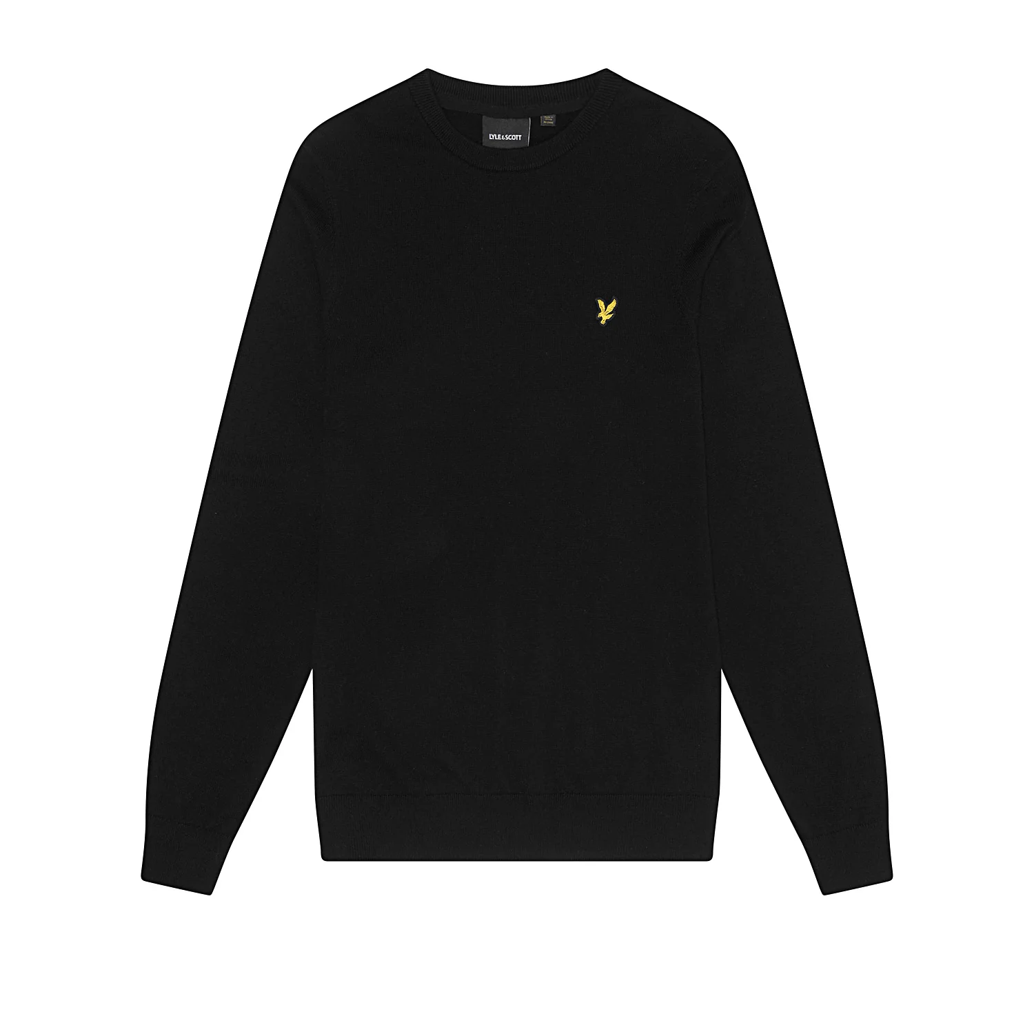 Cotton Crew Neck Jumper nero - Image 2