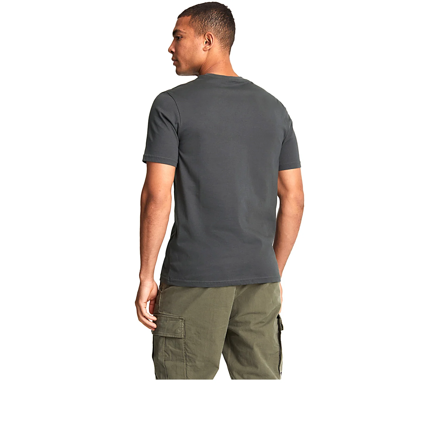 Plain T-Shirt gunmetal - Image 3
