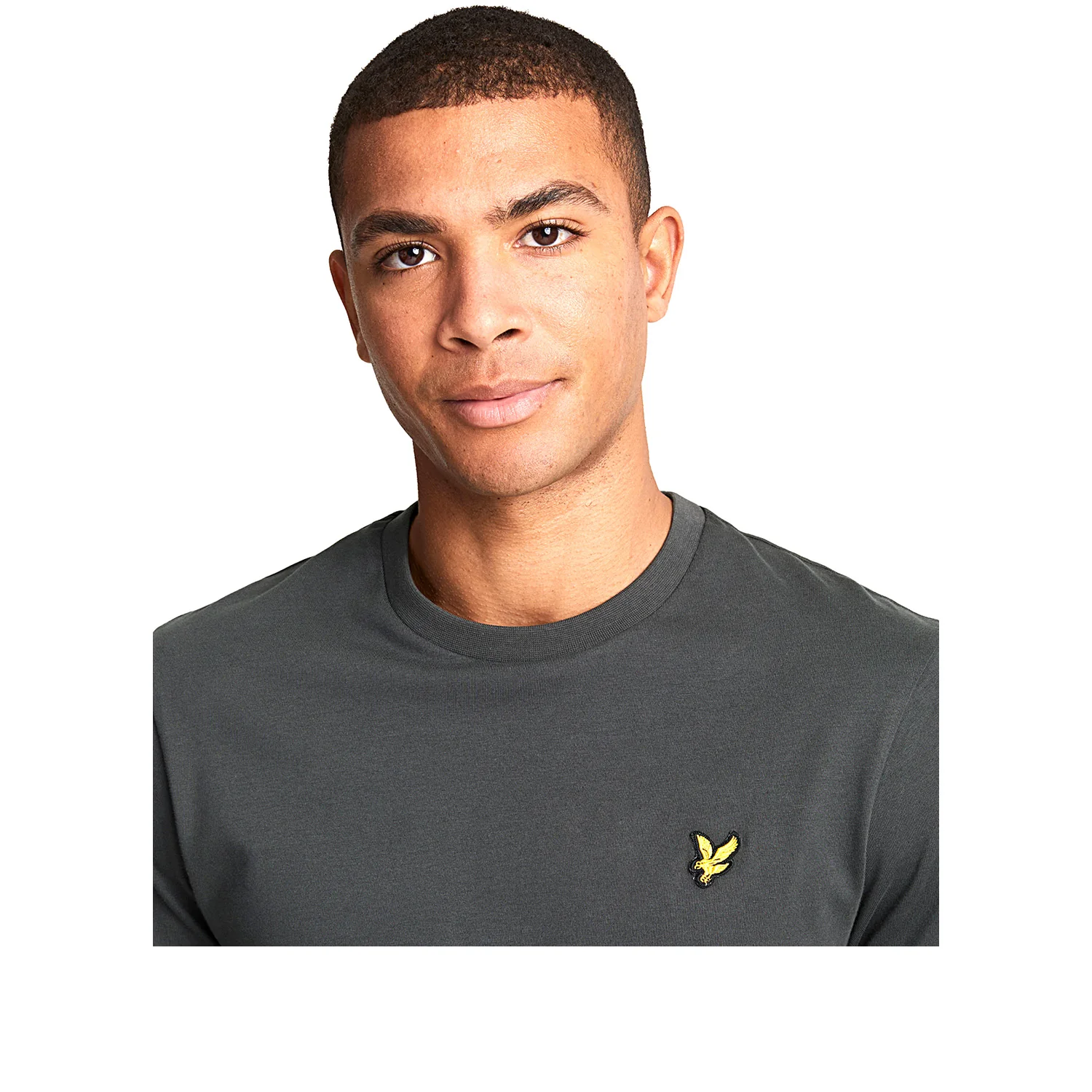 Plain T-Shirt gunmetal - Image 4
