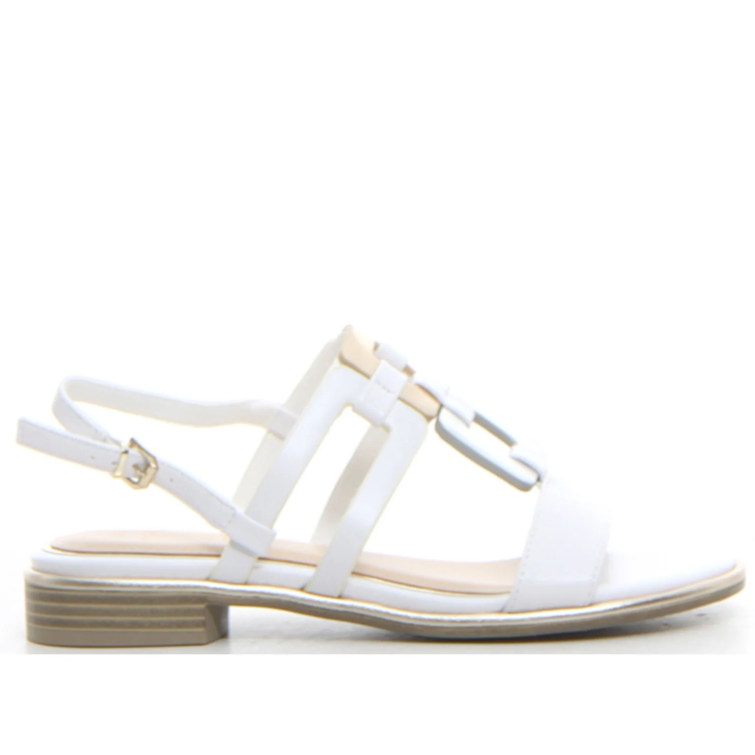 Sandalo slingback white comb