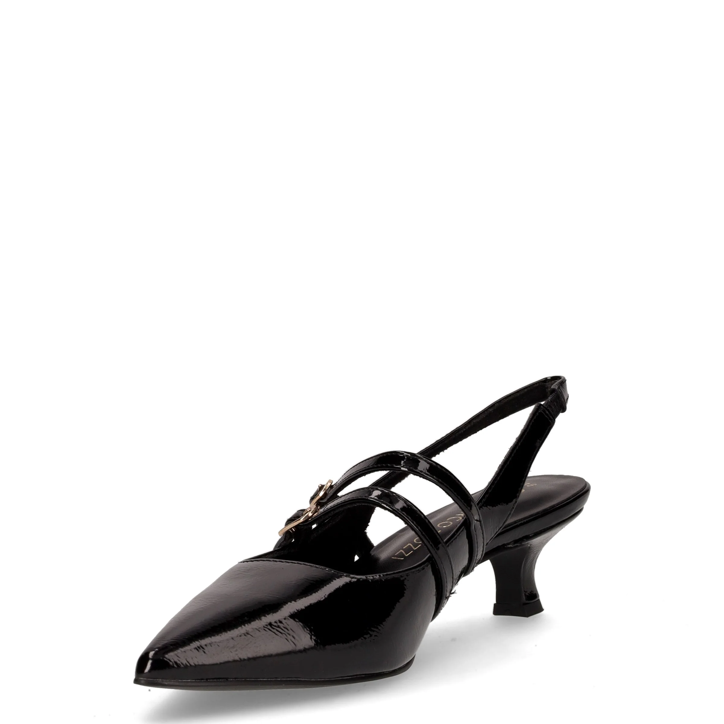 Slingback a punta in ecopelle nero - Image 3
