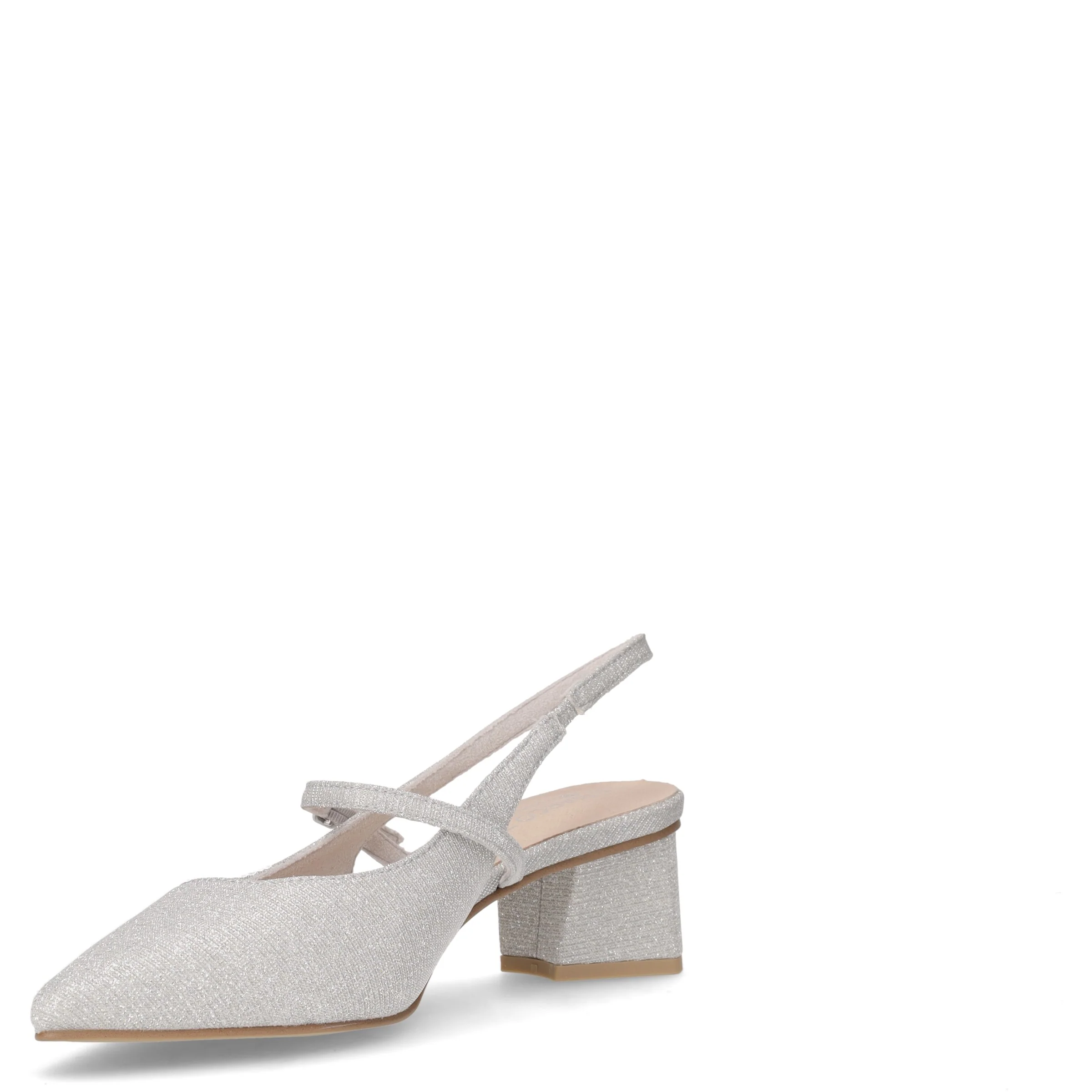 Slingback con tacco argento - Image 3