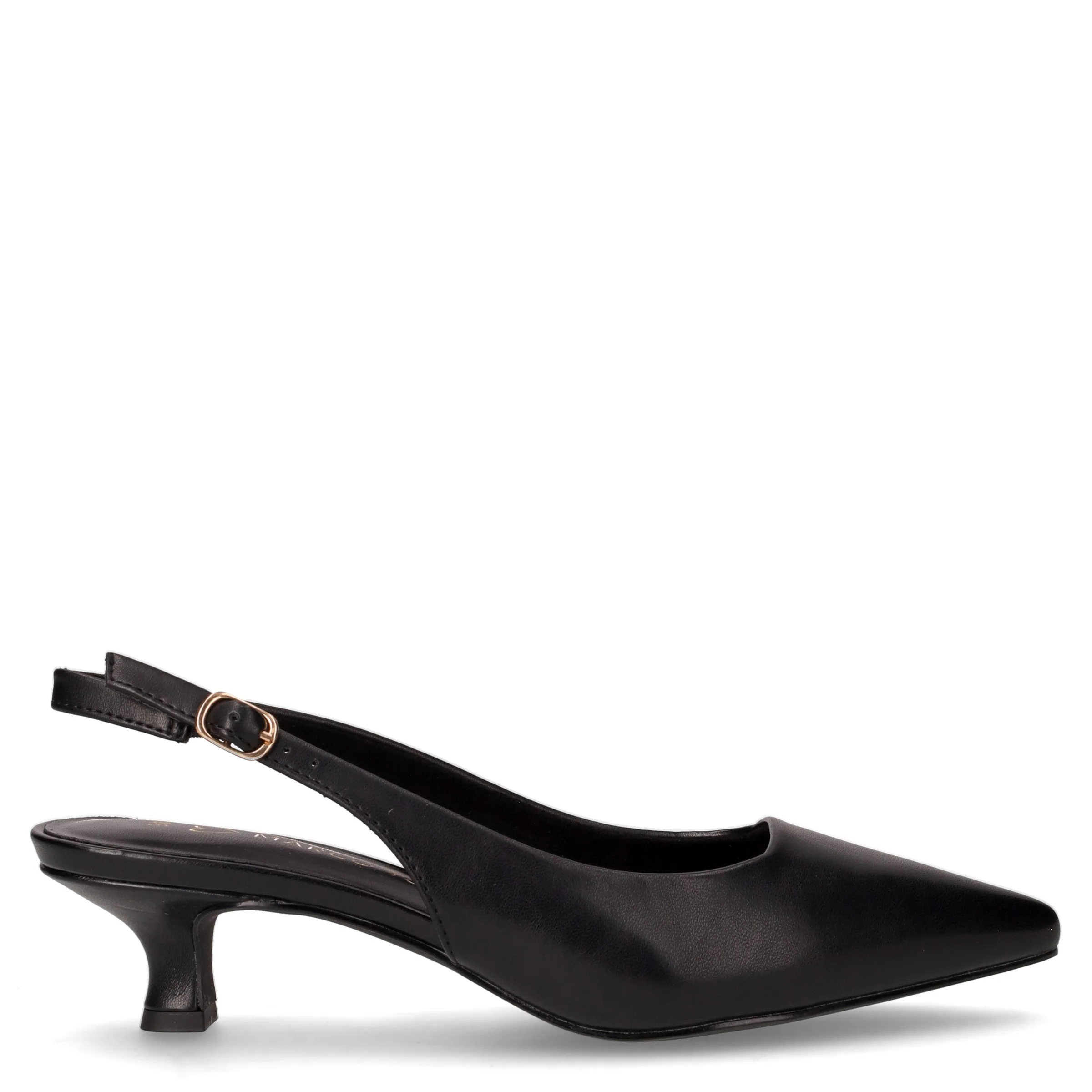 Slingback con tacco nero