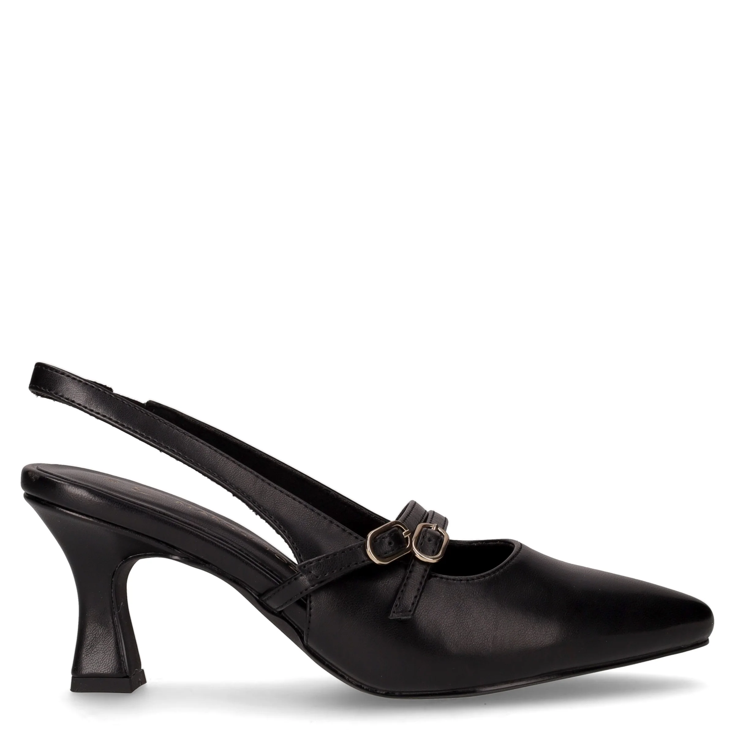 Slingback con tacco nero