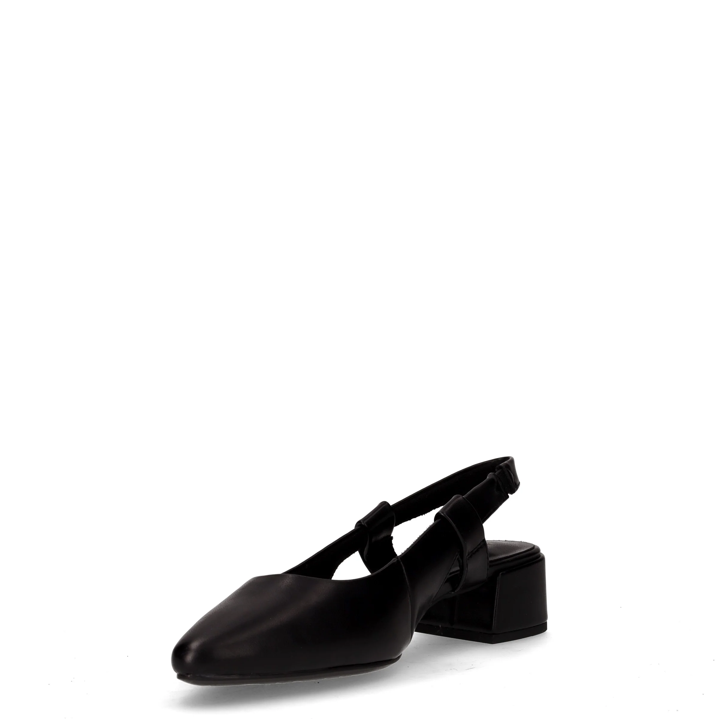 Slingback in ecopelle con tacco nero - Image 3