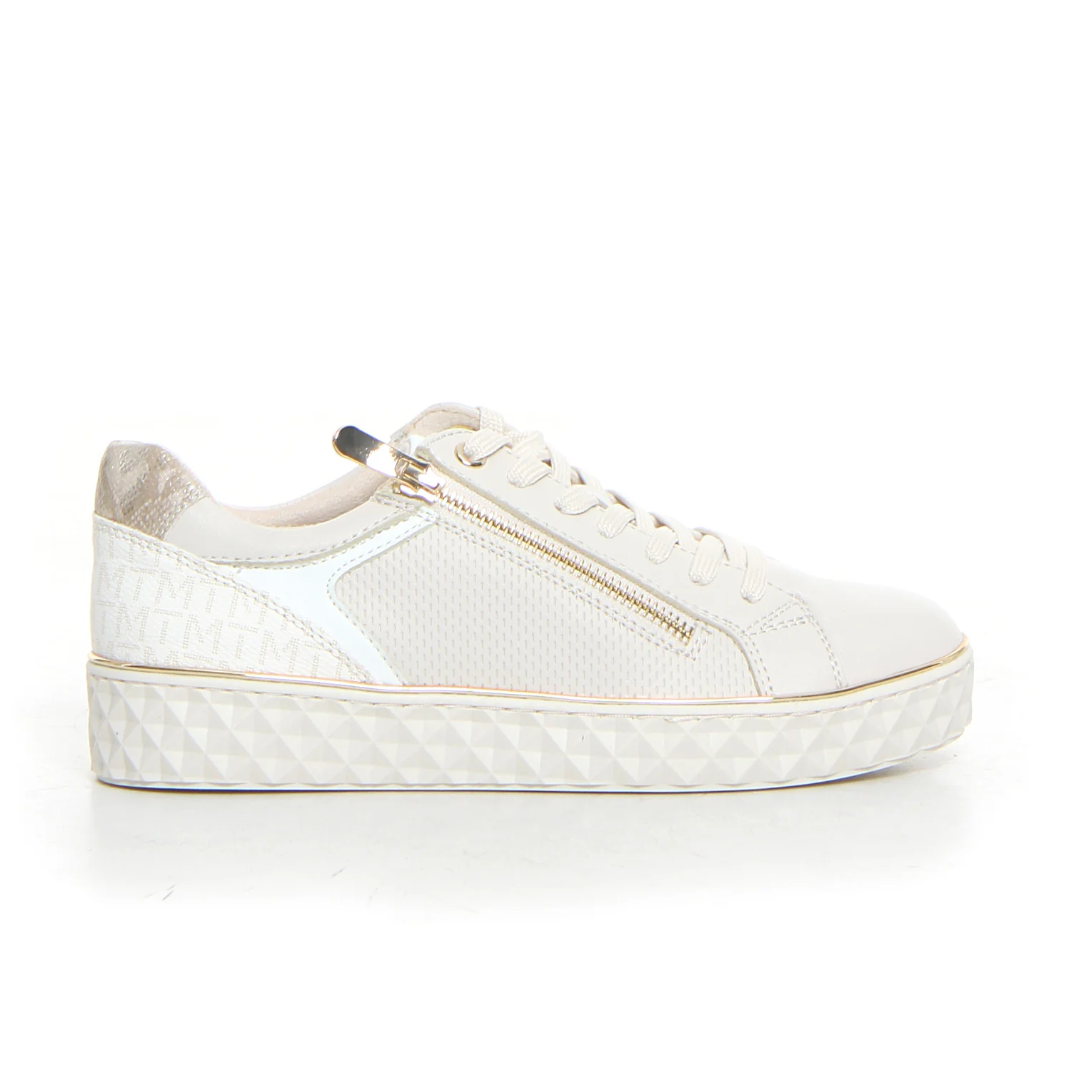 Sneaker in ecopelle crema