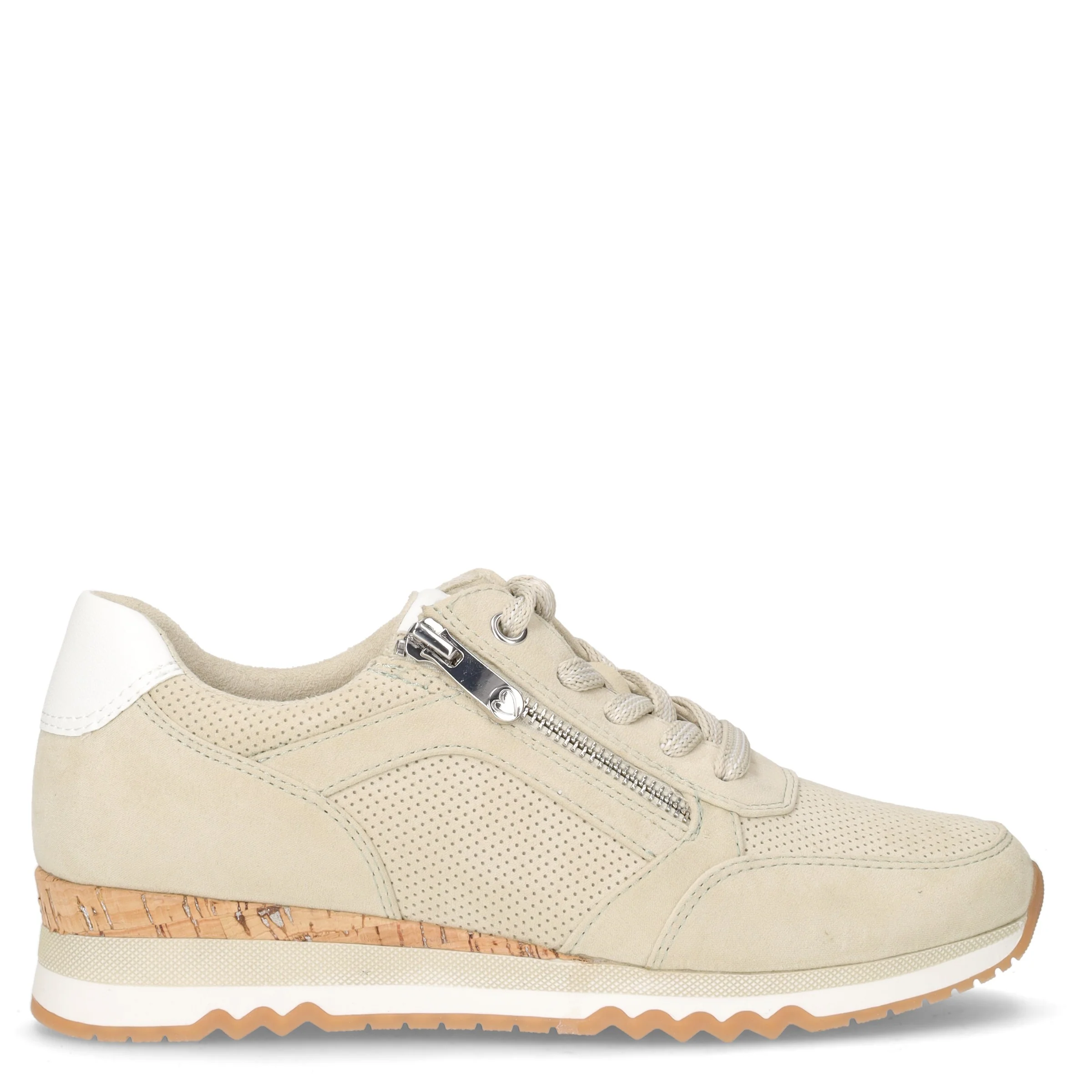 Sneaker in tessuto ed ecopelle matcha