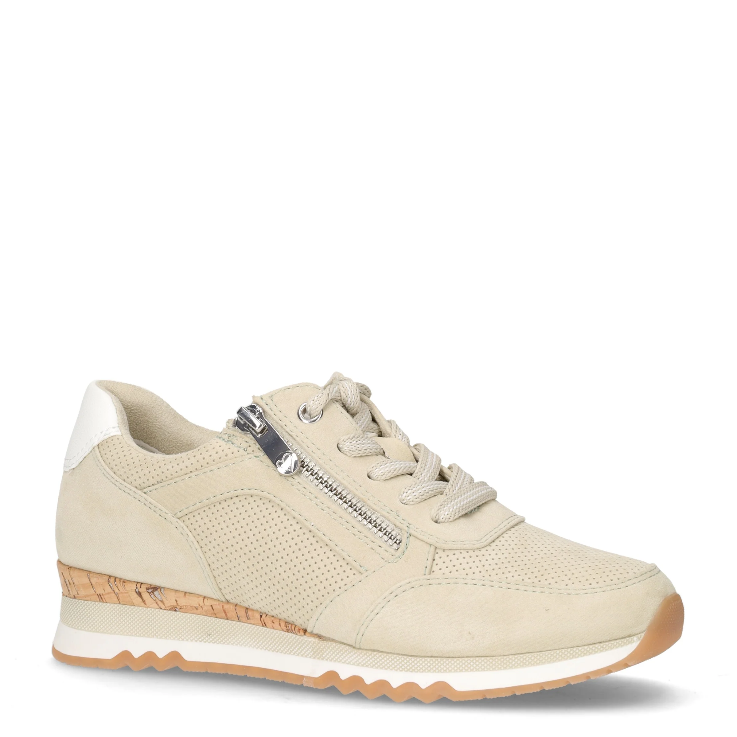 Sneaker in tessuto ed ecopelle matcha - Image 2