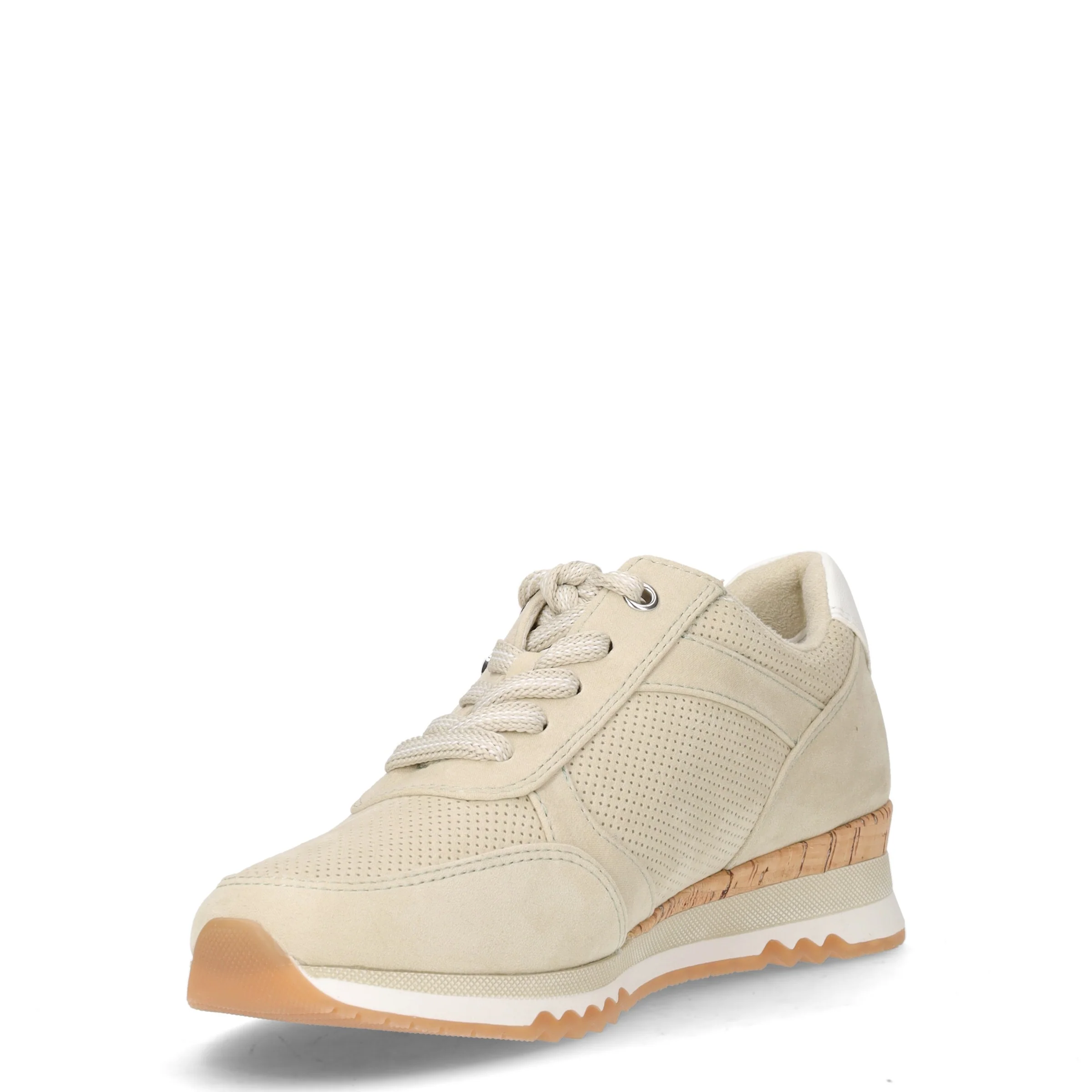 Sneaker in tessuto ed ecopelle matcha - Image 3