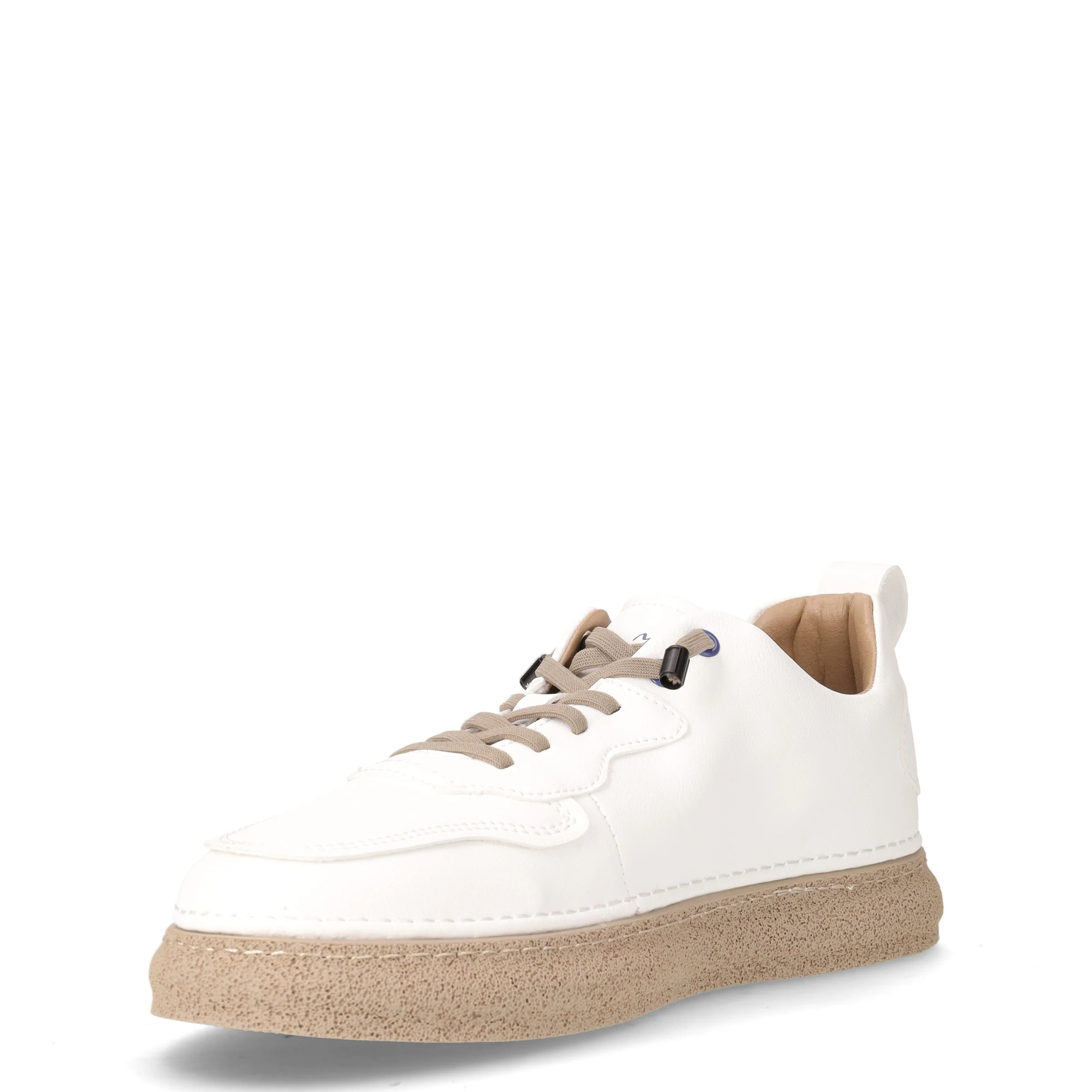 Sneaker in ecopelle bianco beige - Image 3