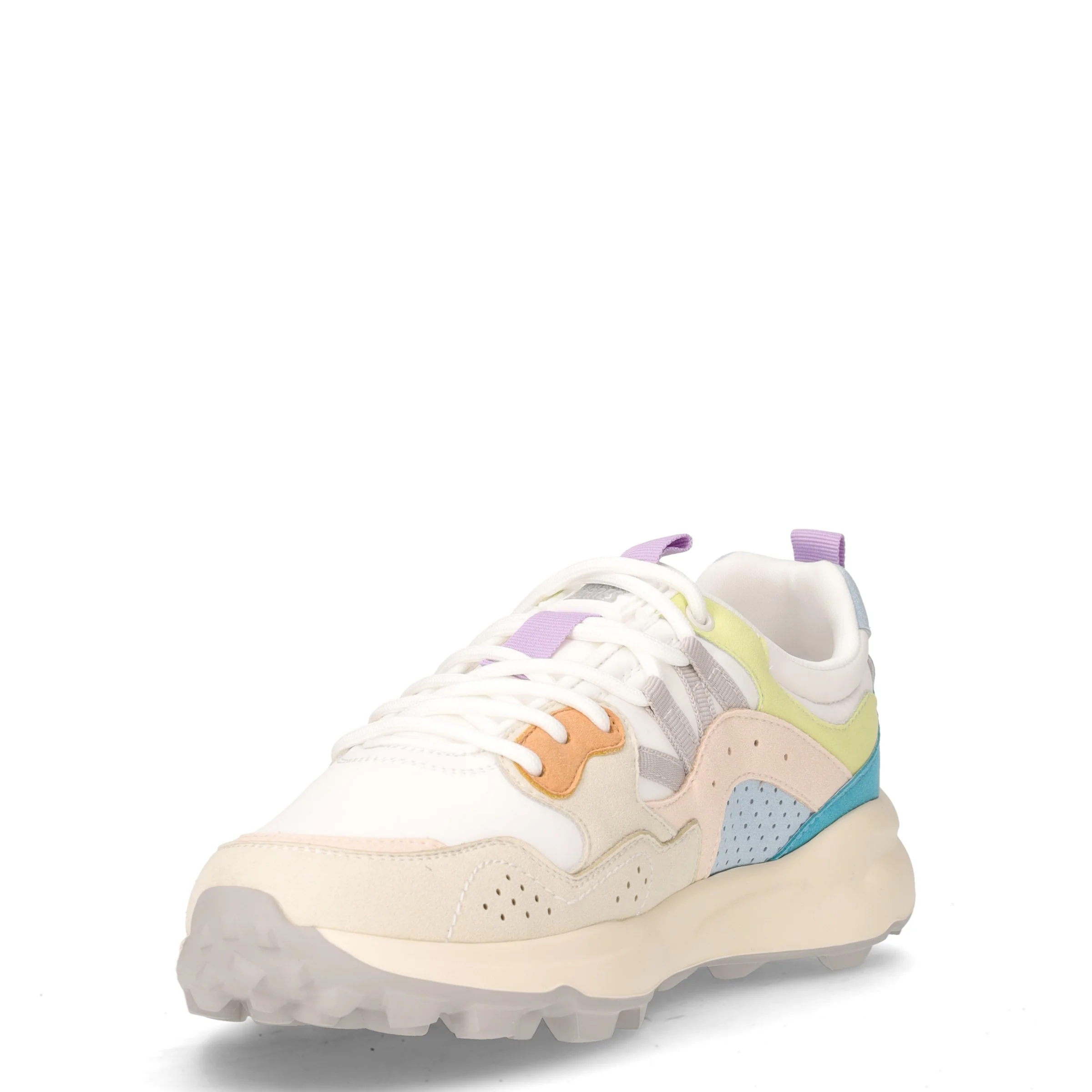 Sneaker in ecopelle beige verde - Image 3