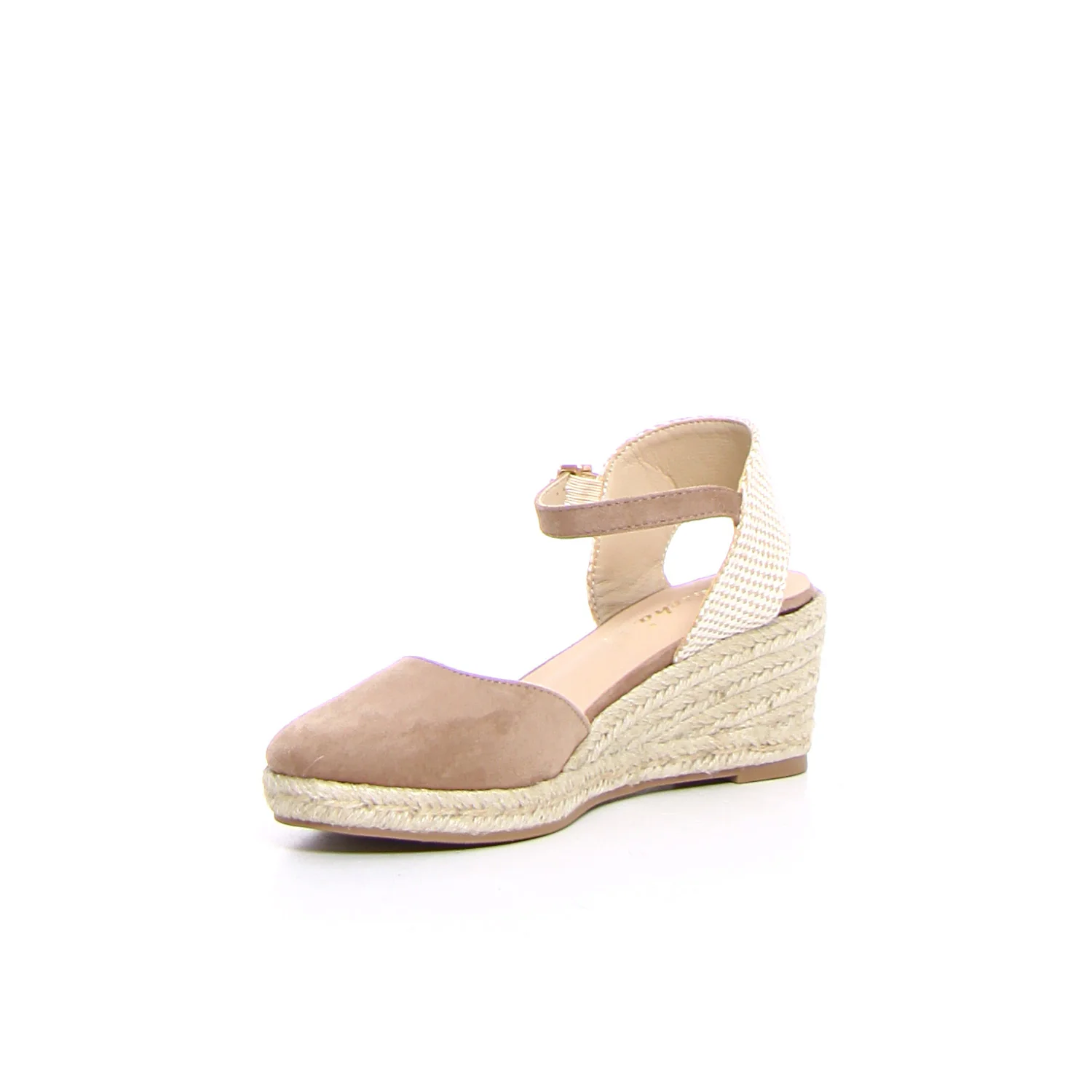 Sandalo con zeppa taupe - Image 3