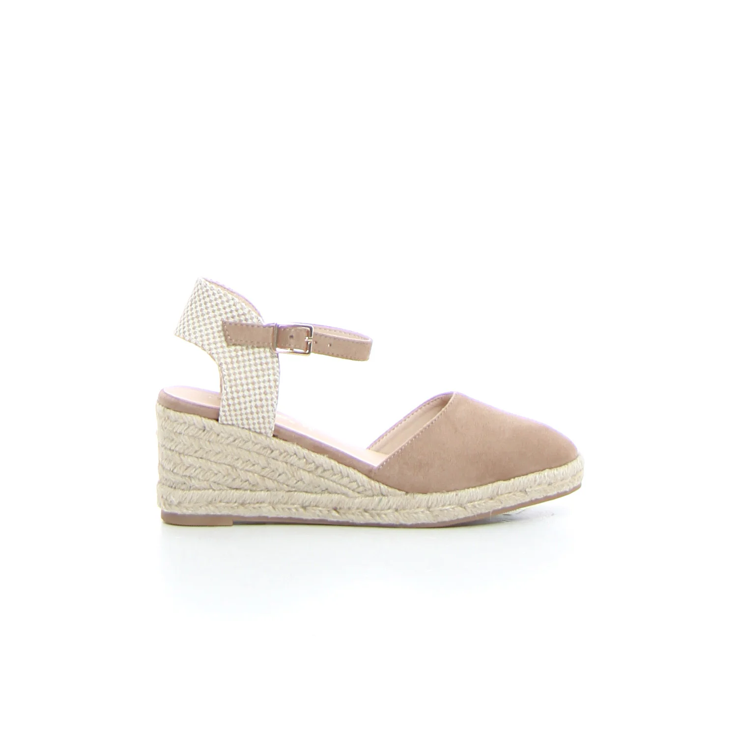 Sandalo con zeppa taupe