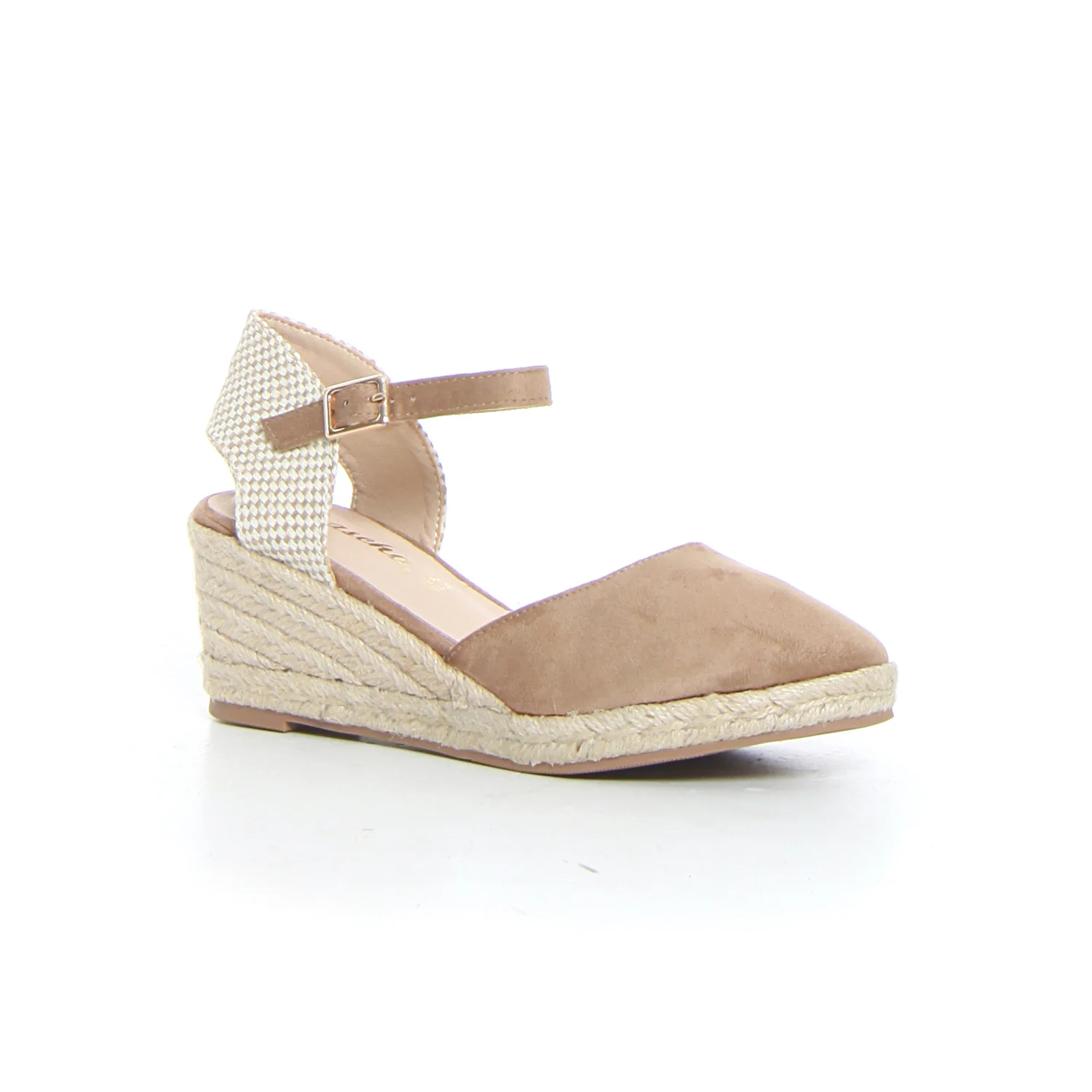 Sandalo con zeppa taupe - Image 2