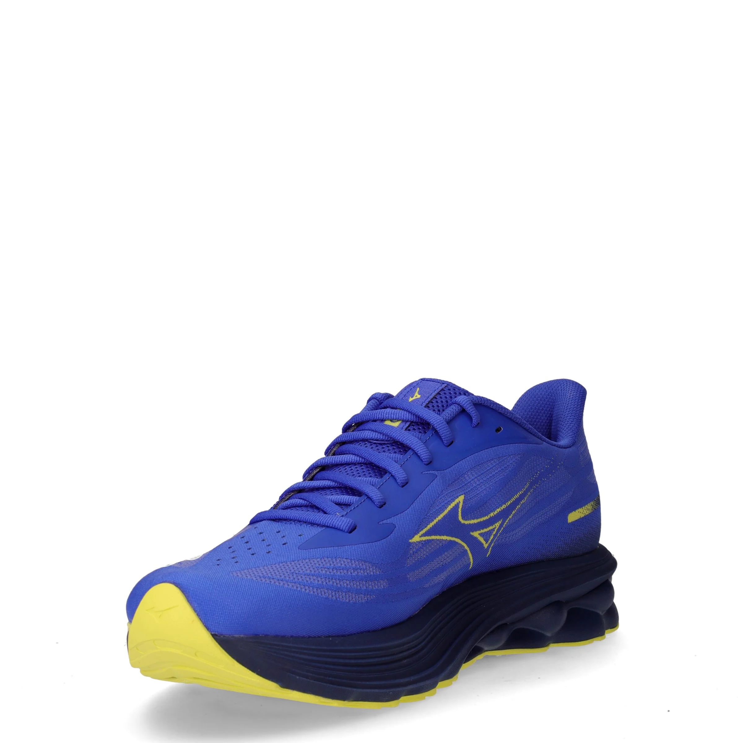 Wave Skyrise 7 scarpa da running in tessuto mesh traspirante blu giallo - Image 3