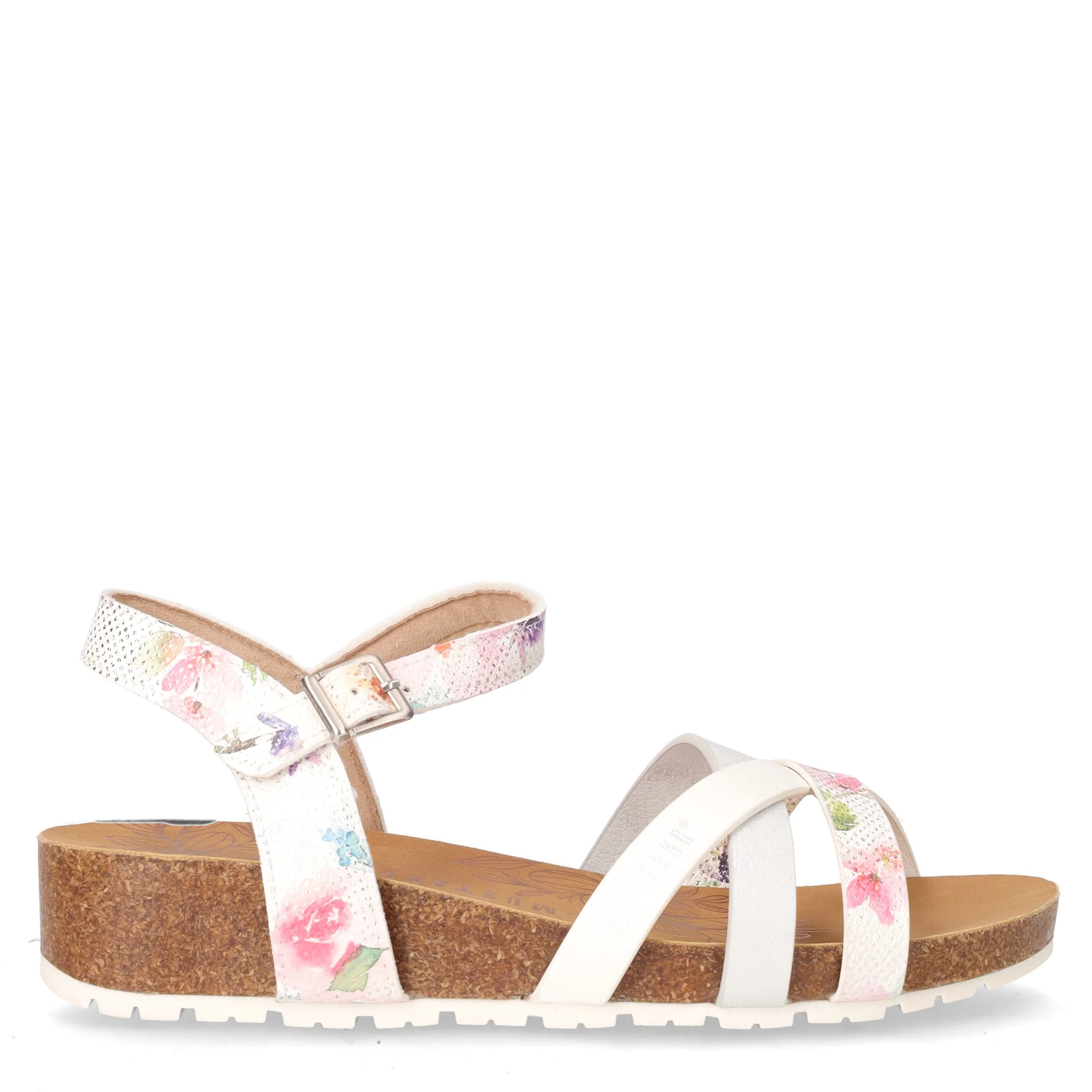 Sandalo in ecopelle bianco