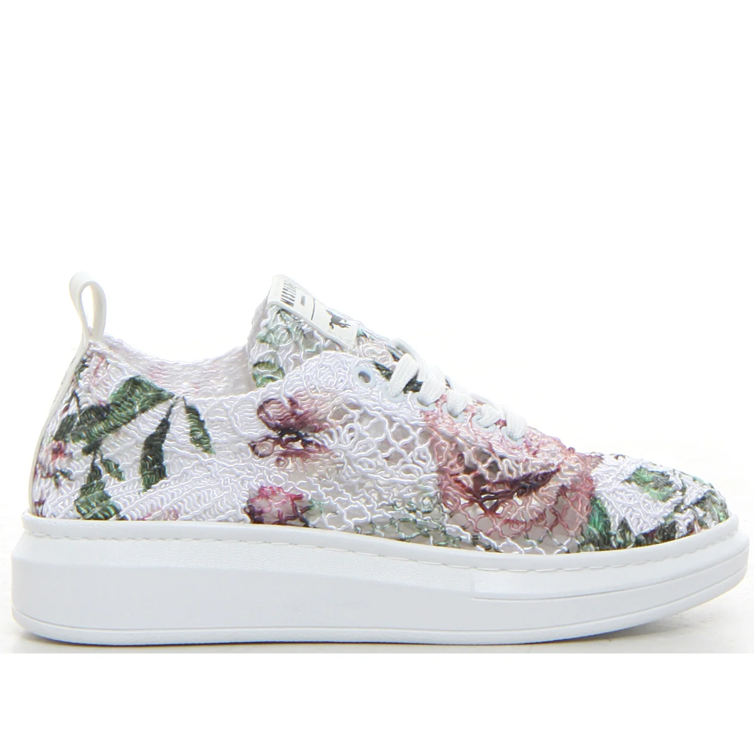 Sneaker bianco rosa
