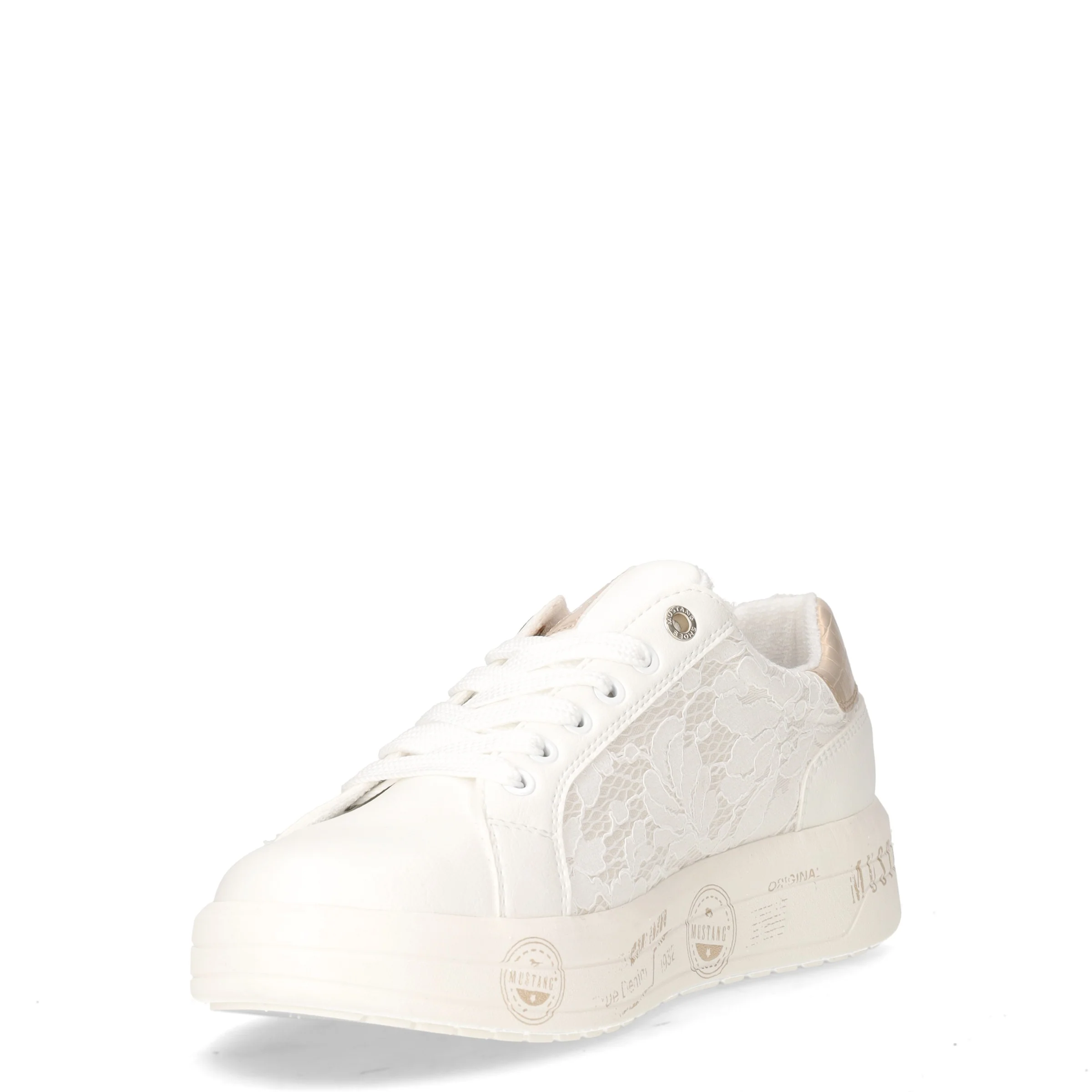 Sneaker in ecopelle e tessuto bianco - Image 3