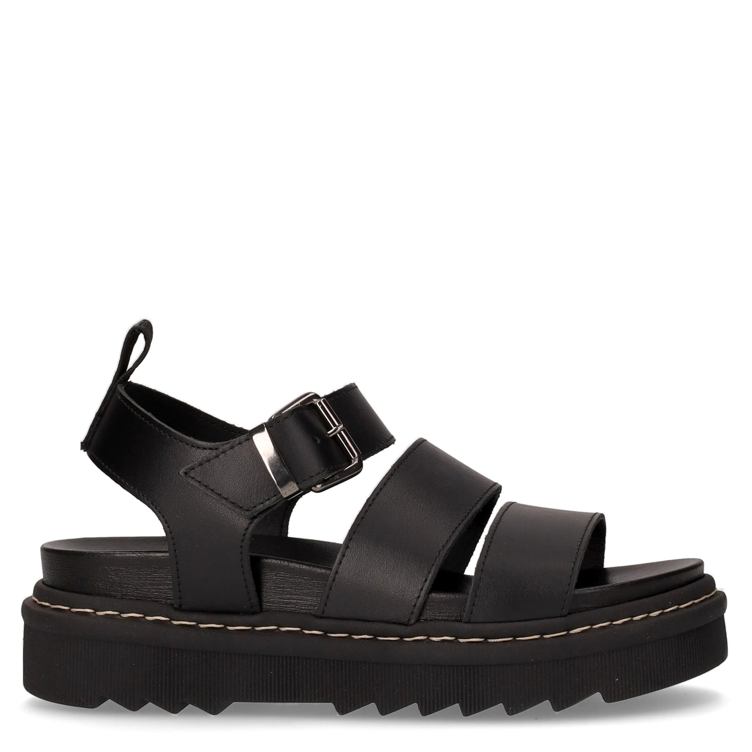 Sandalo con platform nero