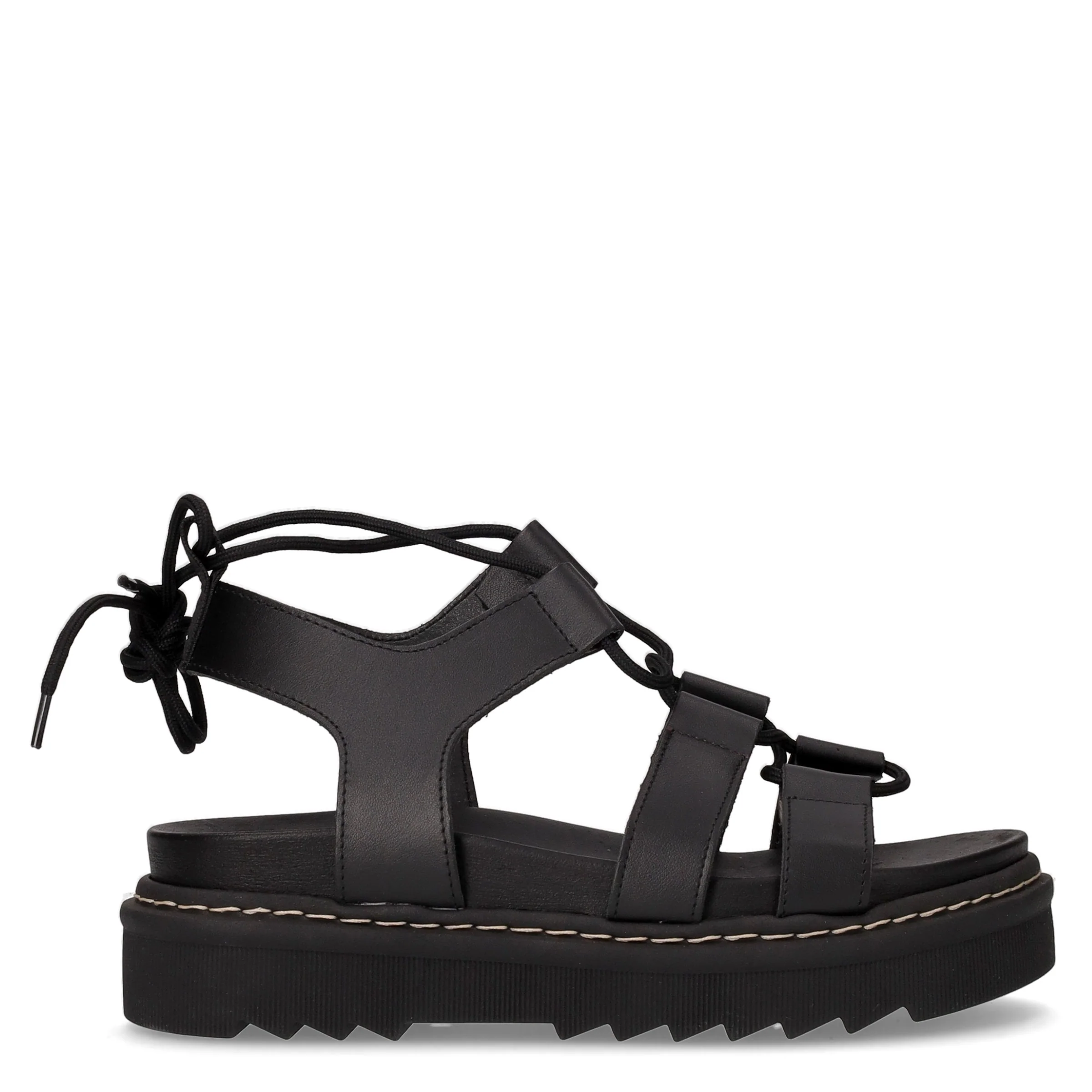 Sandalo con platform nero